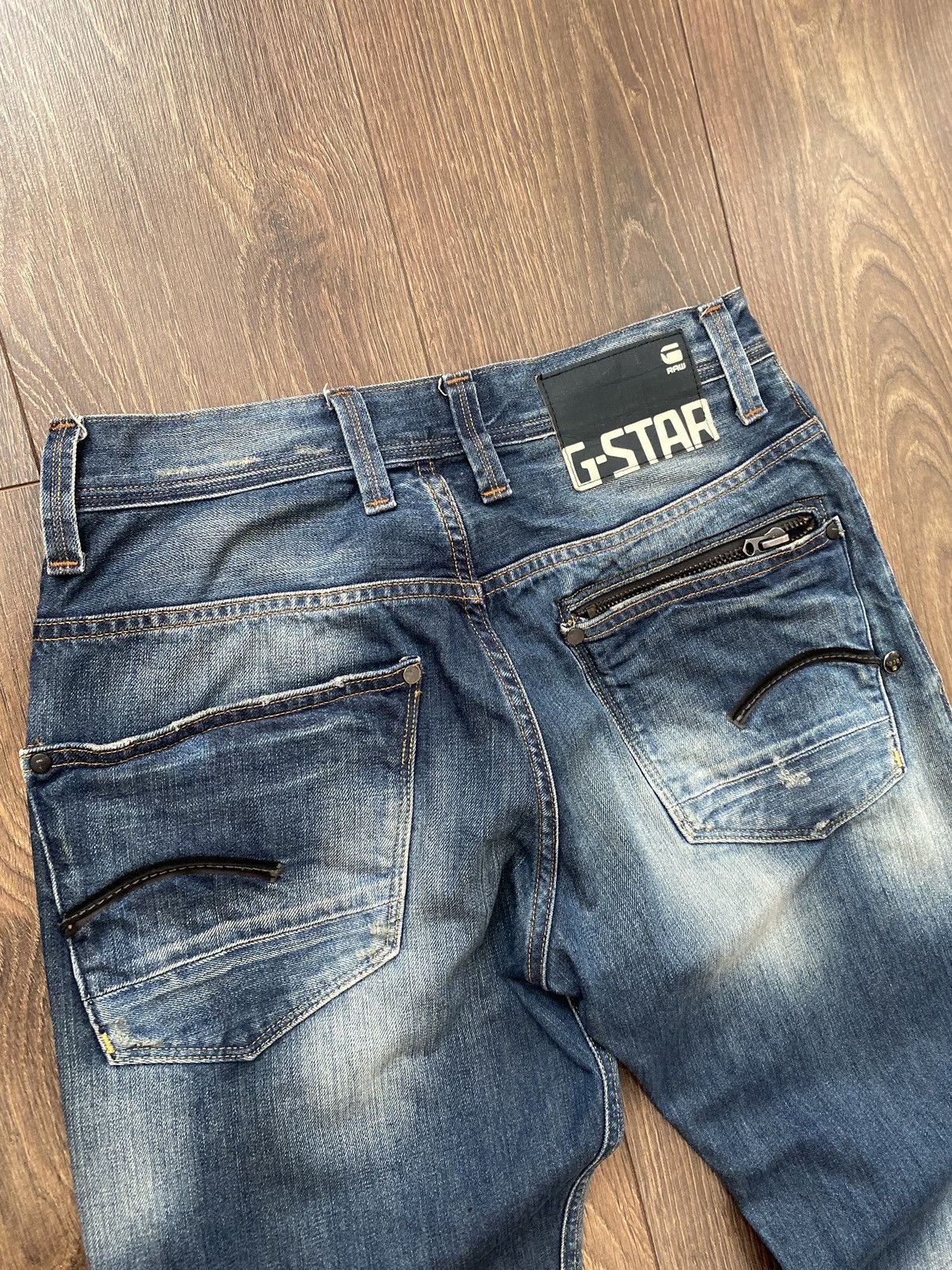 G-Star × Vintage Vintage G-Star Raw Faded Denim Jeans Japanese Y2K Size 30/32 Size US 32 / EU 48 - 4 Thumbnail