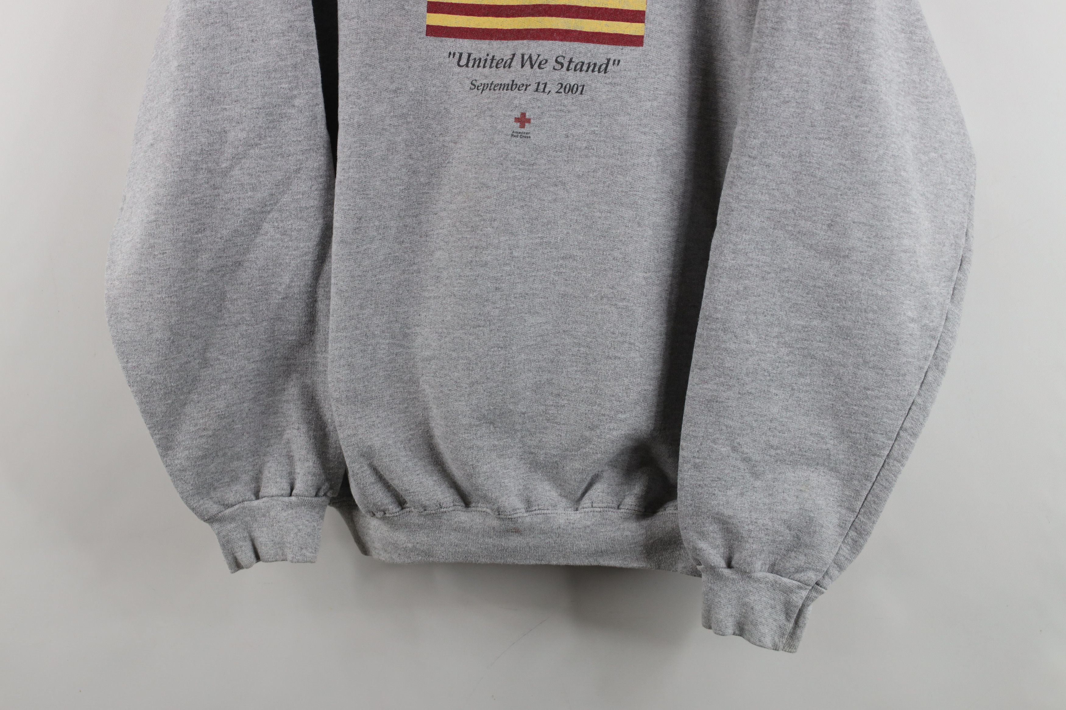 Vintage Vintage Y2K September 11 United We Stand Flag Sweatshirt Size M / US 6-8 / IT 42-44 - 3 Thumbnail