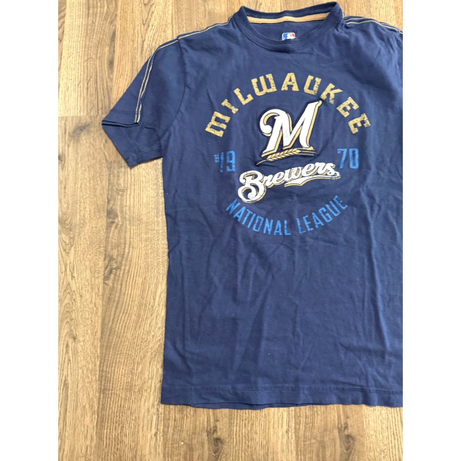 NBA Genuine Merchandise Shirts Women's Medium Blue NBA Milwaukee Brewers Casual T-Shirt Size M / US 6-8 / IT 42-44 - 4 Thumbnail