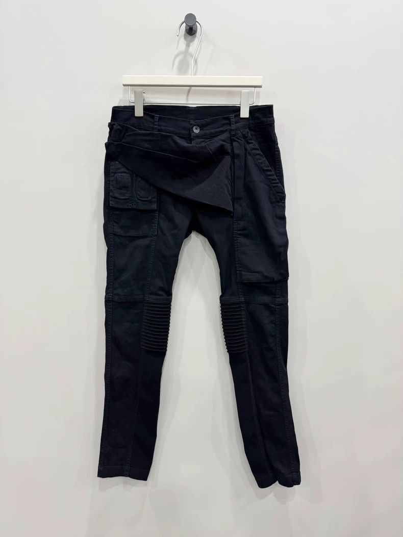 Rick Owens Rick Owens Black Motorcycle Denim Pants Size 32-2505 Size US 32 / EU 48 - 1 Thumbnail