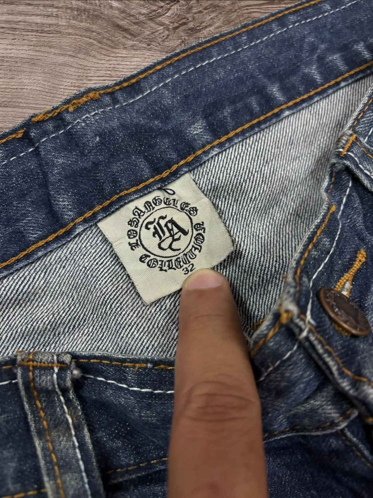 JNCO LA Los Angeles JNCO Inspired BackHit Embroidered Baggy Jeans Size US 32 / EU 48 - 7 Thumbnail