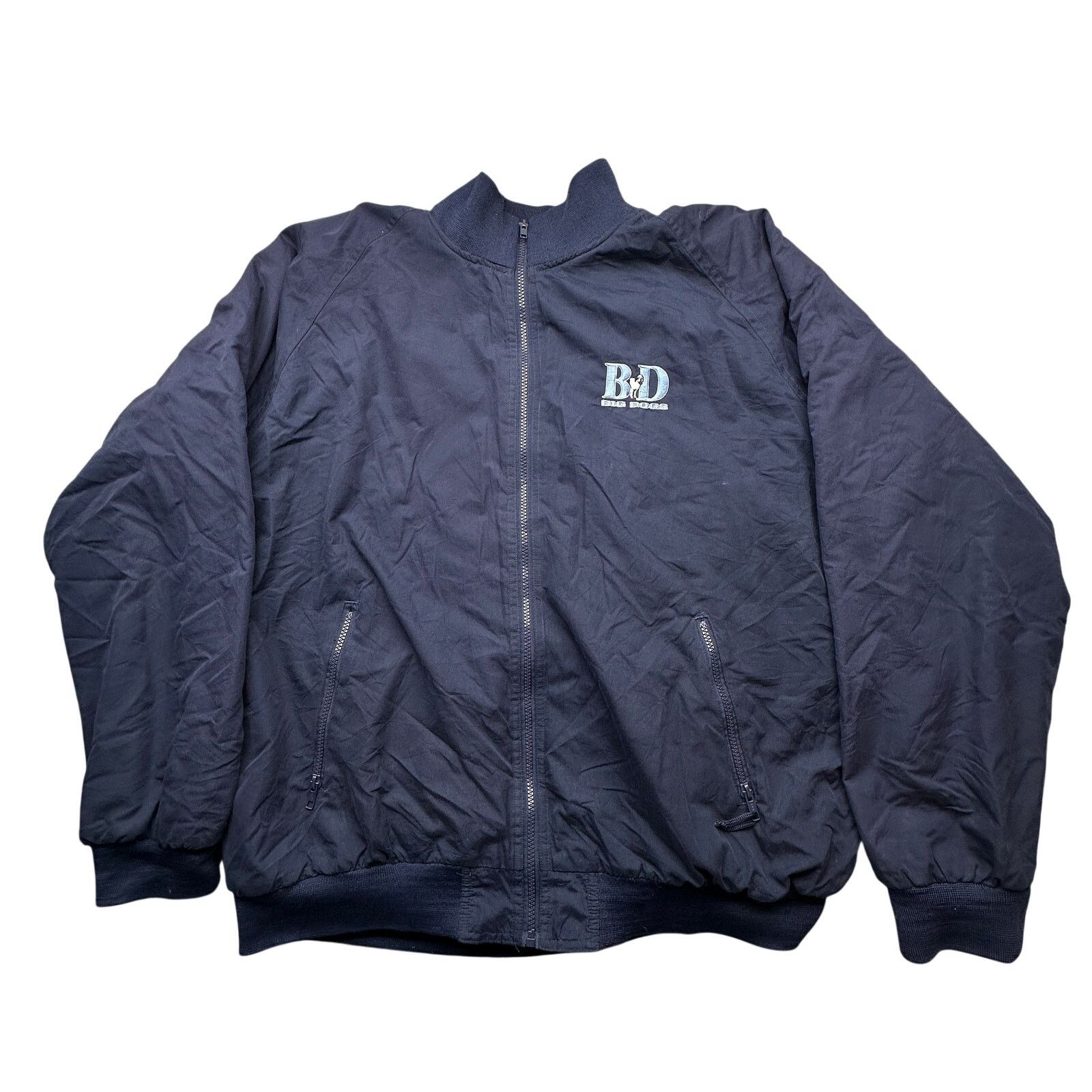Big Dogs Vintage Big Dogs Fleece Lined Bomber Jacket Mens XL Navy Size US XL / EU 56 / 4 - 1 Thumbnail