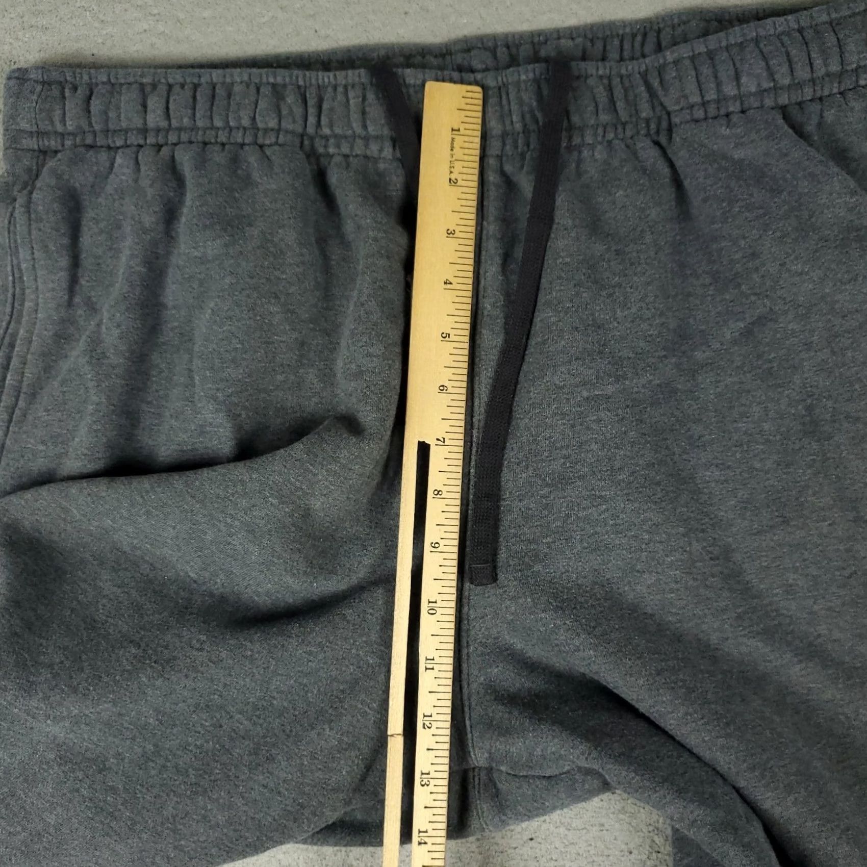 Nike Nike Pants Mens 2XL Gray Fleece Swoosh Joggers Sweatpants Regular Tapered Pockets Size US 39 - 6 Thumbnail