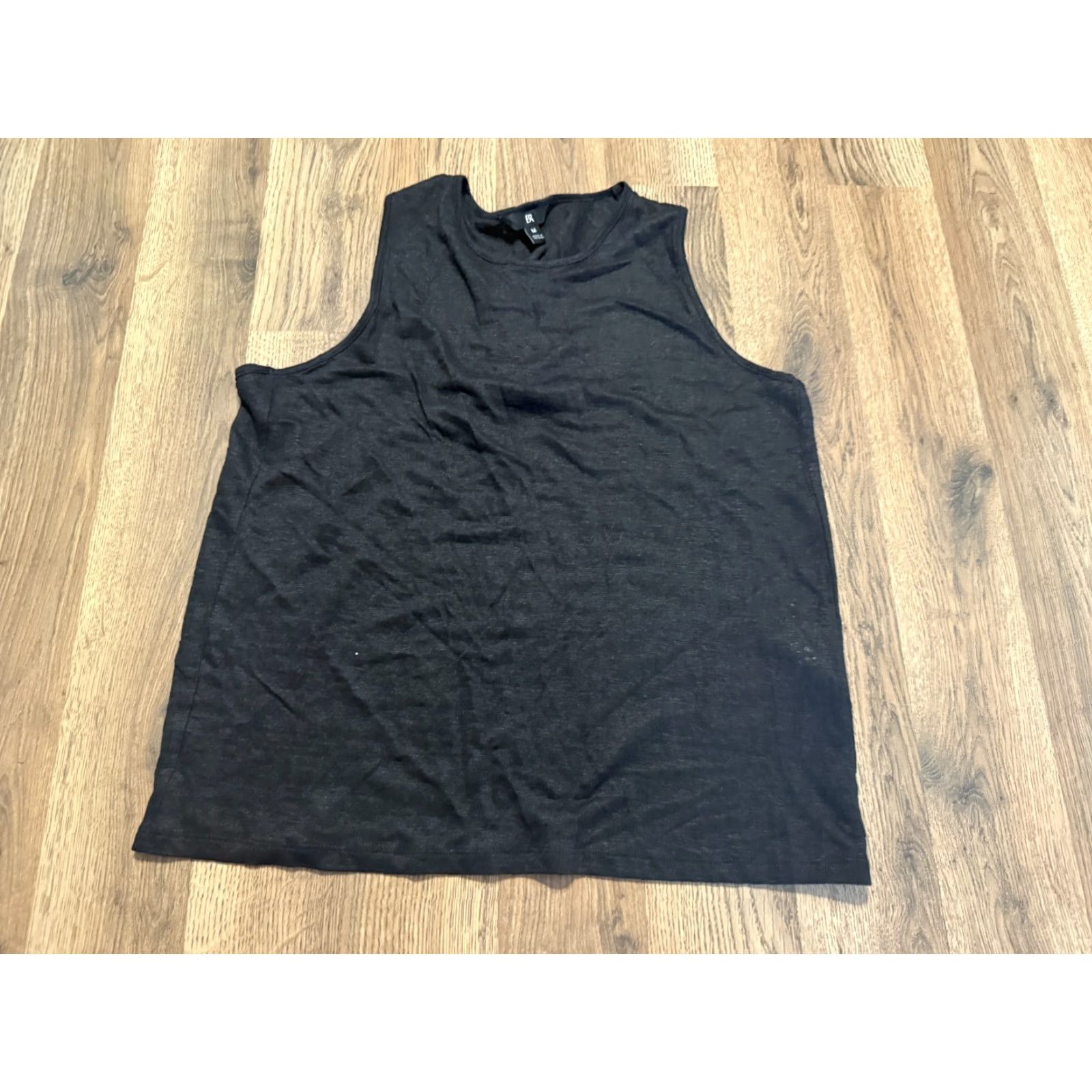 Vintage BR Tank Top Women's Medium Black Sleeveless Shirt Pullover Round Neck Casual Modern Basic Size M / US 6-8 / IT 42-44 - 2 Thumbnail