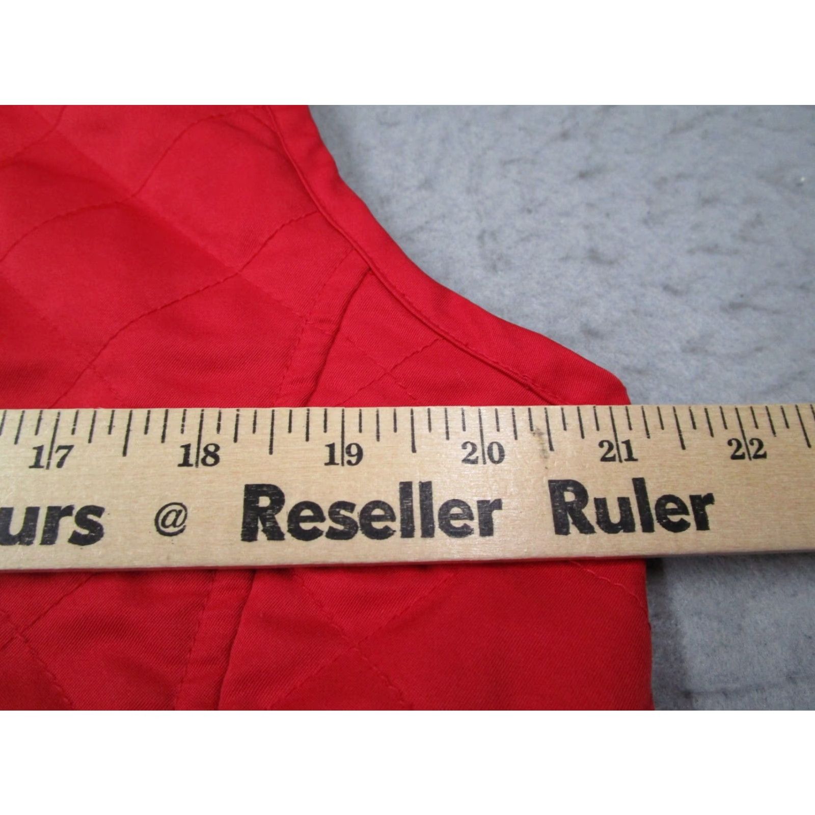 Lilly Pulitzer Lilly Pulitzer Vest Women Extra Large Red Quilted Full Zip Puffer Travel Golf Size L / US 10 / IT 46 - 6 Thumbnail