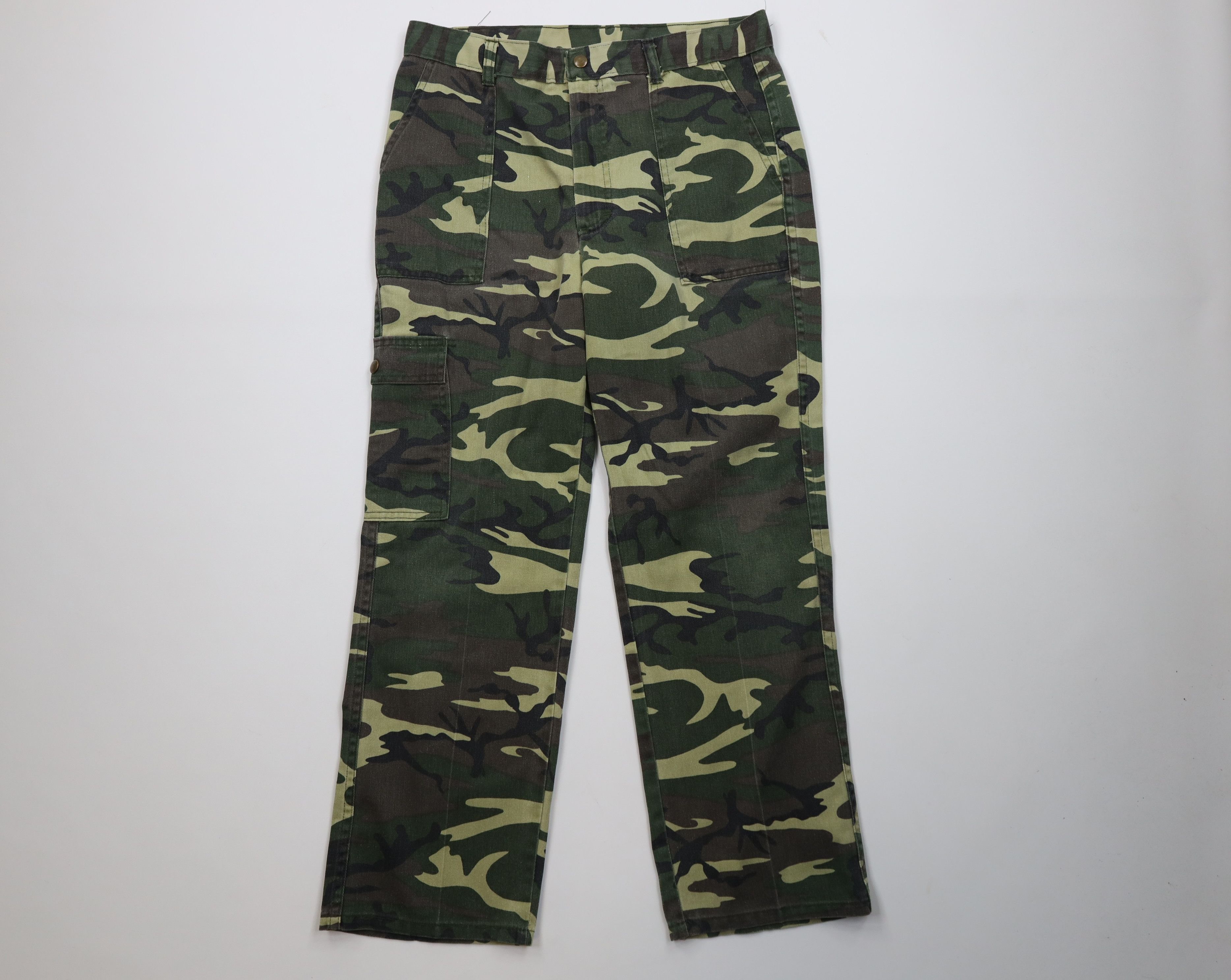 Vintage Vintage 70s Streetwear Camouflage Utility Cargo Pants USA Size US 32 / EU 48 - 1 Thumbnail