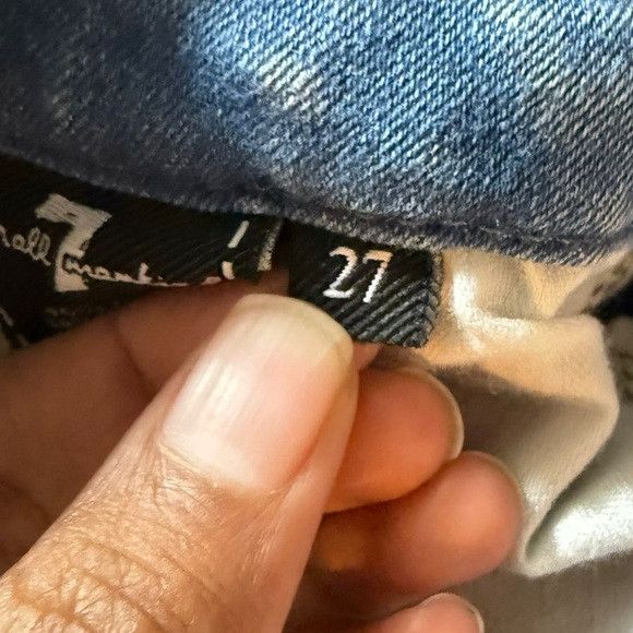7 For All Mankind 7 For All Mankind b(air) High Waist Skinny Jeans Sz 27 Blue Size 27" / US 4 / IT 40 - 8 Thumbnail