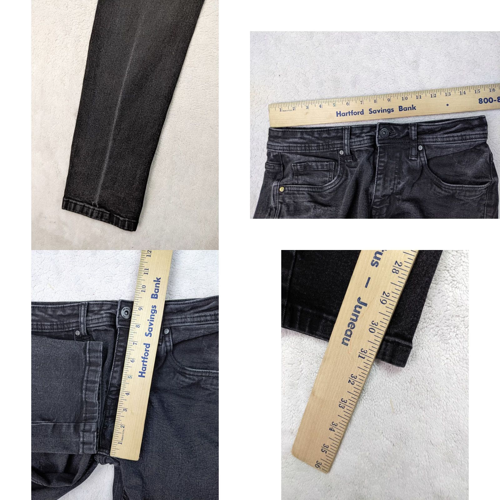 Madewell Madewell The Perfect Jean NYC Athletic Fit Denim Jeans 29x32 Black Med Wash Press Fade Skinny Women Mens Size 30" / US 8 / IT 44 - 8 Thumbnail