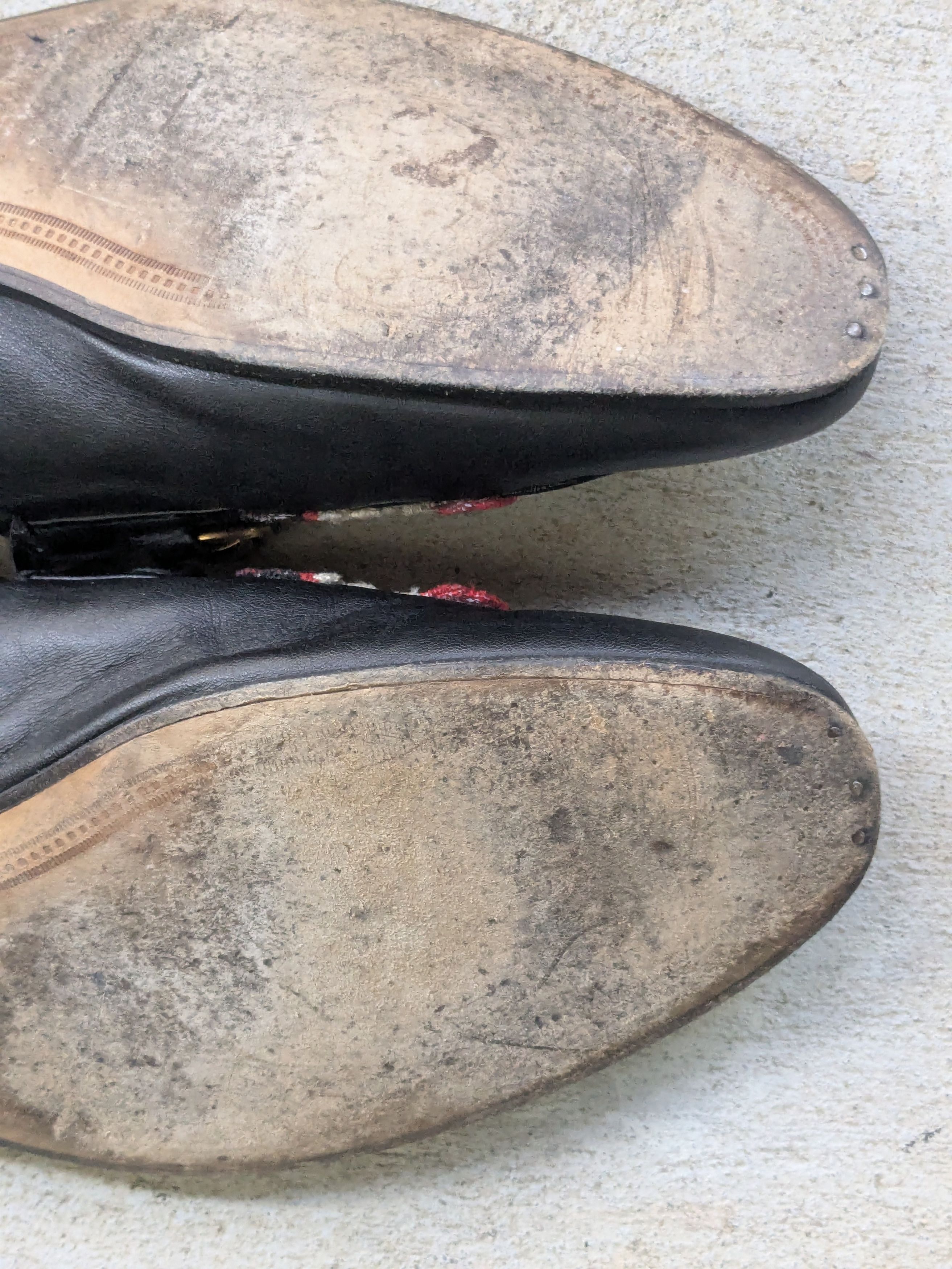 Gucci Gucci Jordaan Horsebit Loafers Black Leather 7.5 Red Wolf Size US 7.5 / EU 40-41 - 13 Thumbnail
