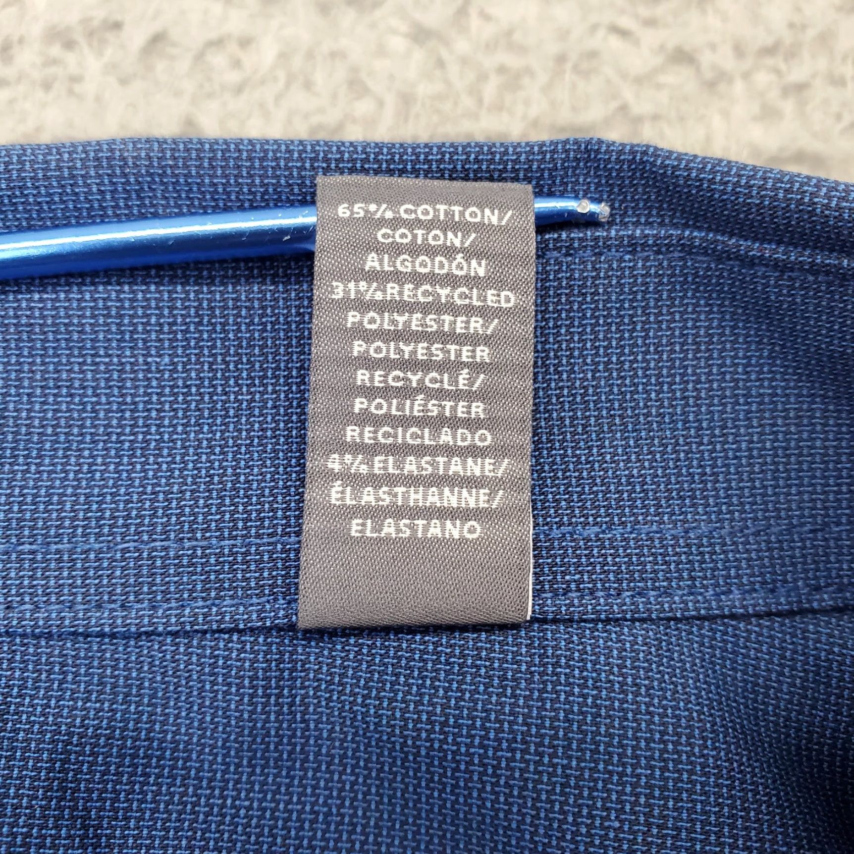 Van Heusen Van Heusen Shirt Mens 3XL Blue Regular Fit Button Up Wrinkle Free Stain Shield Size US XXL / EU 58 / 5 - 7 Thumbnail