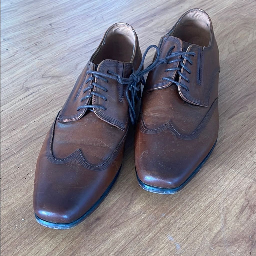 Florsheim Florsheim Men's Brown Leather Dress Shoes size 10 Size US 10 / EU 43 - 1 Thumbnail