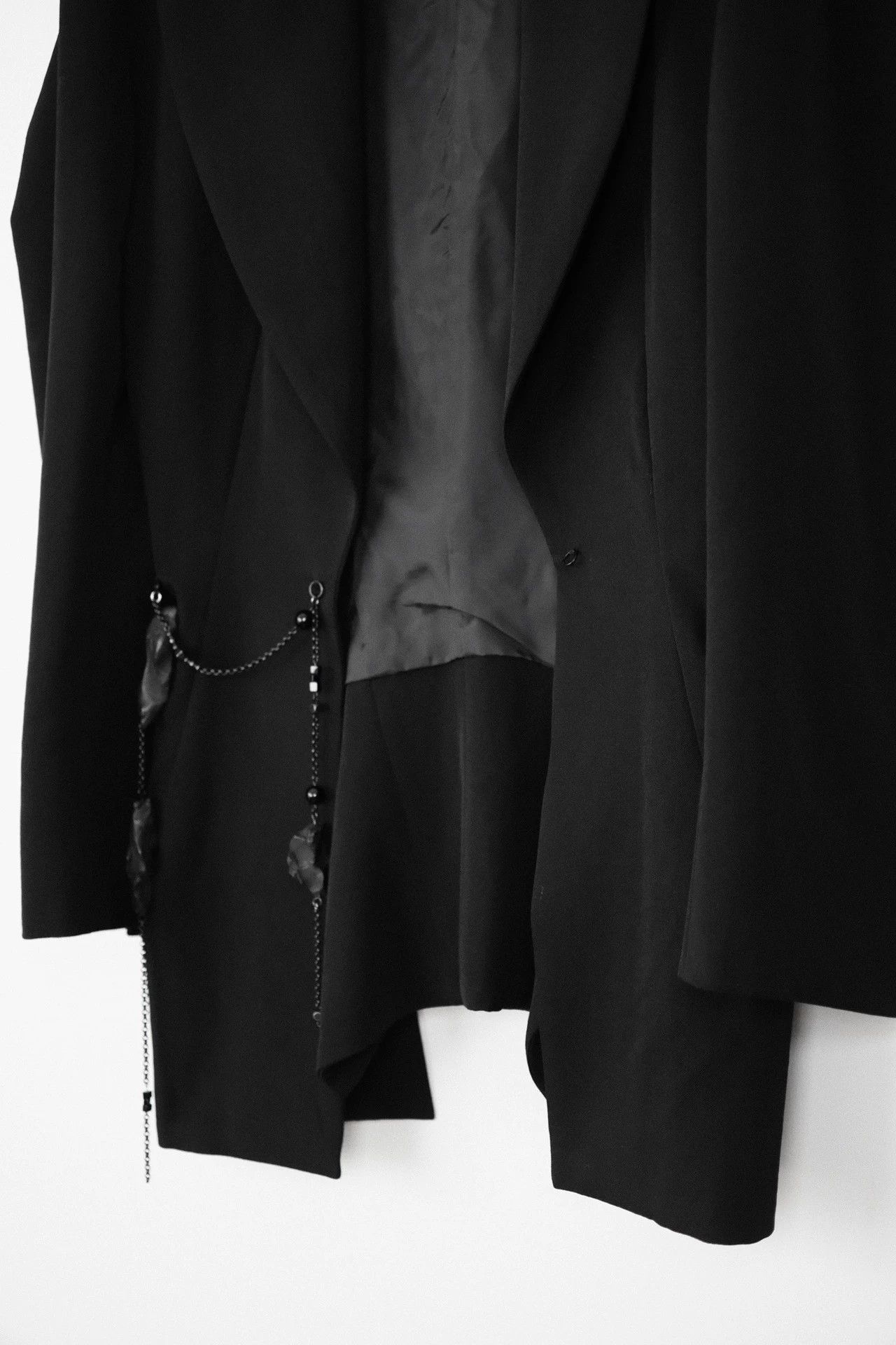 Yohji Yamamoto Yohji Yamamoto 18AW Vintage Decon Black Rock Chain Blazer Size US S / EU 44-46 / 1 - 4 Thumbnail