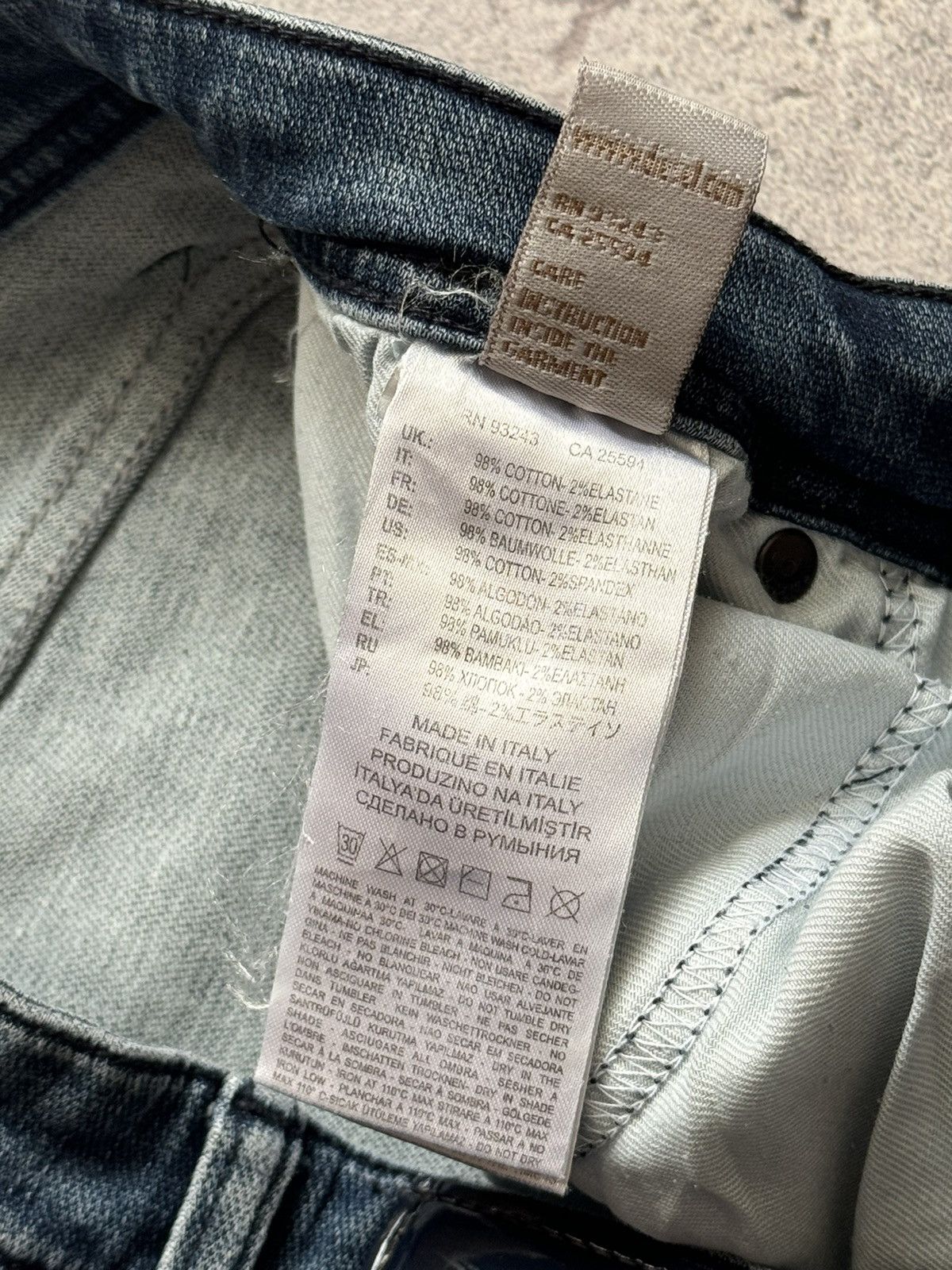 Diesel × Diesel Black Gold Diesel 33/32 blue denim pant trouser Jean chino y2k Size US 33 - 15 Thumbnail