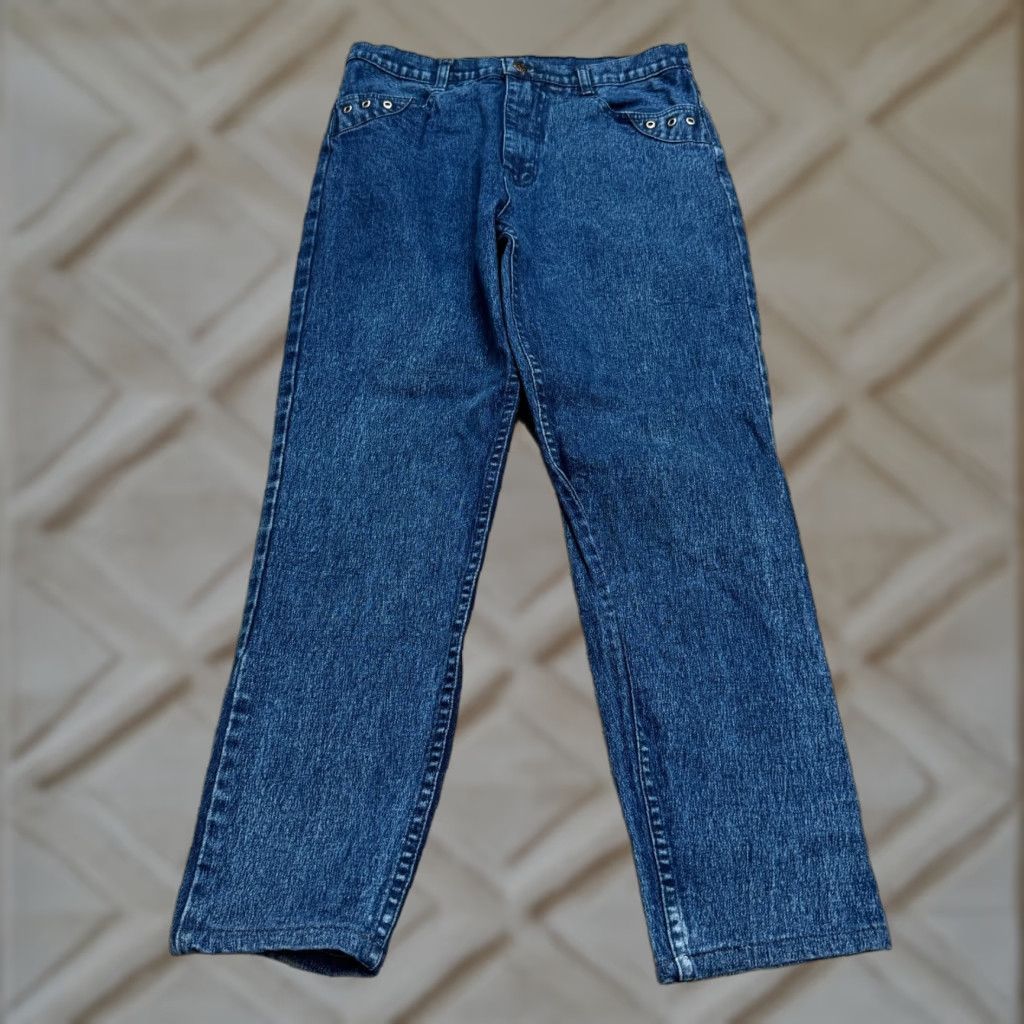 Vintage VINTAGE Unspoiled Kilimanjaro Jeans Womens 34 High Rise Blue 5-Pocket Denim 90s Streetwear Size 24" / US 00 / IT 34 - 1 Thumbnail