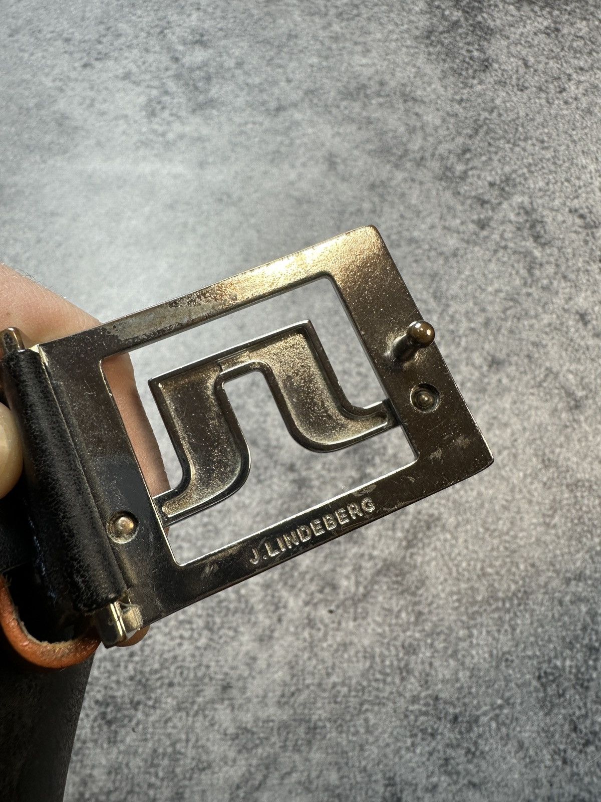 J.Lindeberg Y2K J.Lindeberg Logo Leather Belts Streetwear Rare Casual Size ONE SIZE - 2 Thumbnail