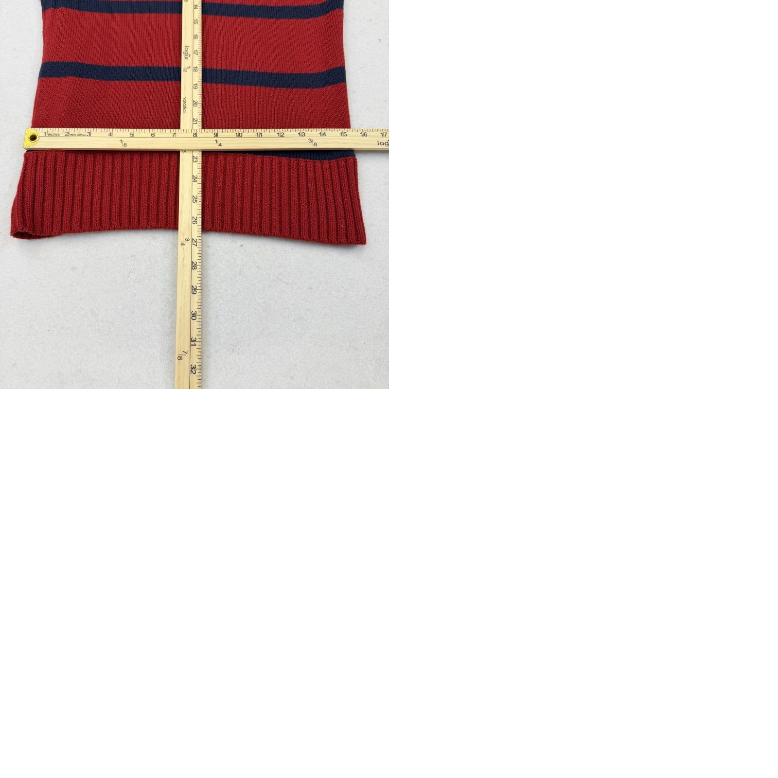 American Eagle Outfitters Rugby Striped 1/4 Zip Pullover Adult XS American Eagle Outfitters Knit Mock Neck Sweater Long Sleeve Casual Red Mens XS Size US XS / EU 42 / 0 - 9 Thumbnail