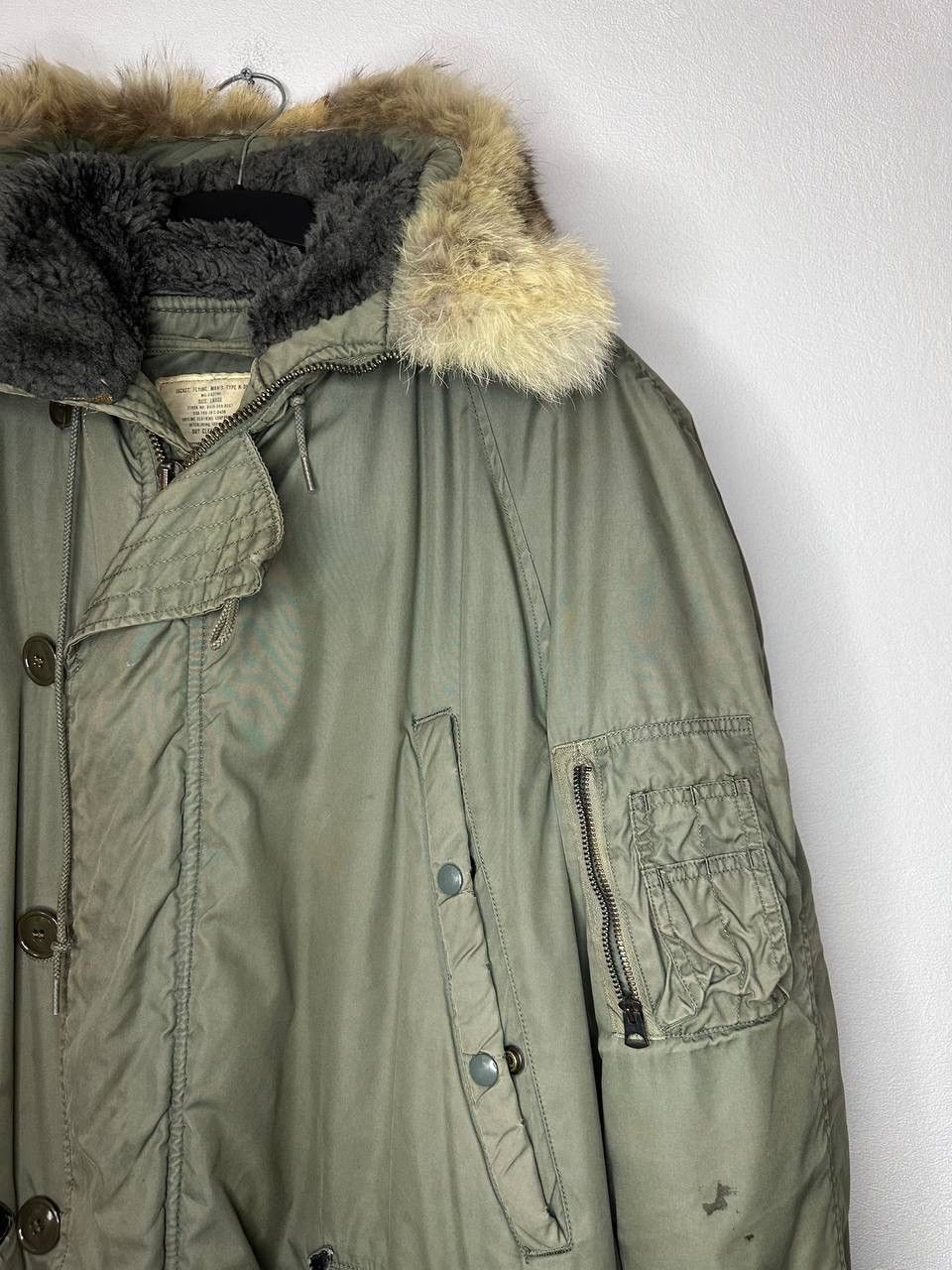 Alpha Industries US Army N-3B Flying Jacket MIL-J-6279H Vintage 70s Military Size US L / EU 52-54 / 3 - 10 Thumbnail