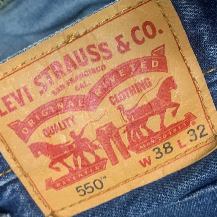 Levi's Levi's 550 Jeans Relaxed Straight Regular Tapered 38x32 Size US 38 / EU 54 - 6 Thumbnail