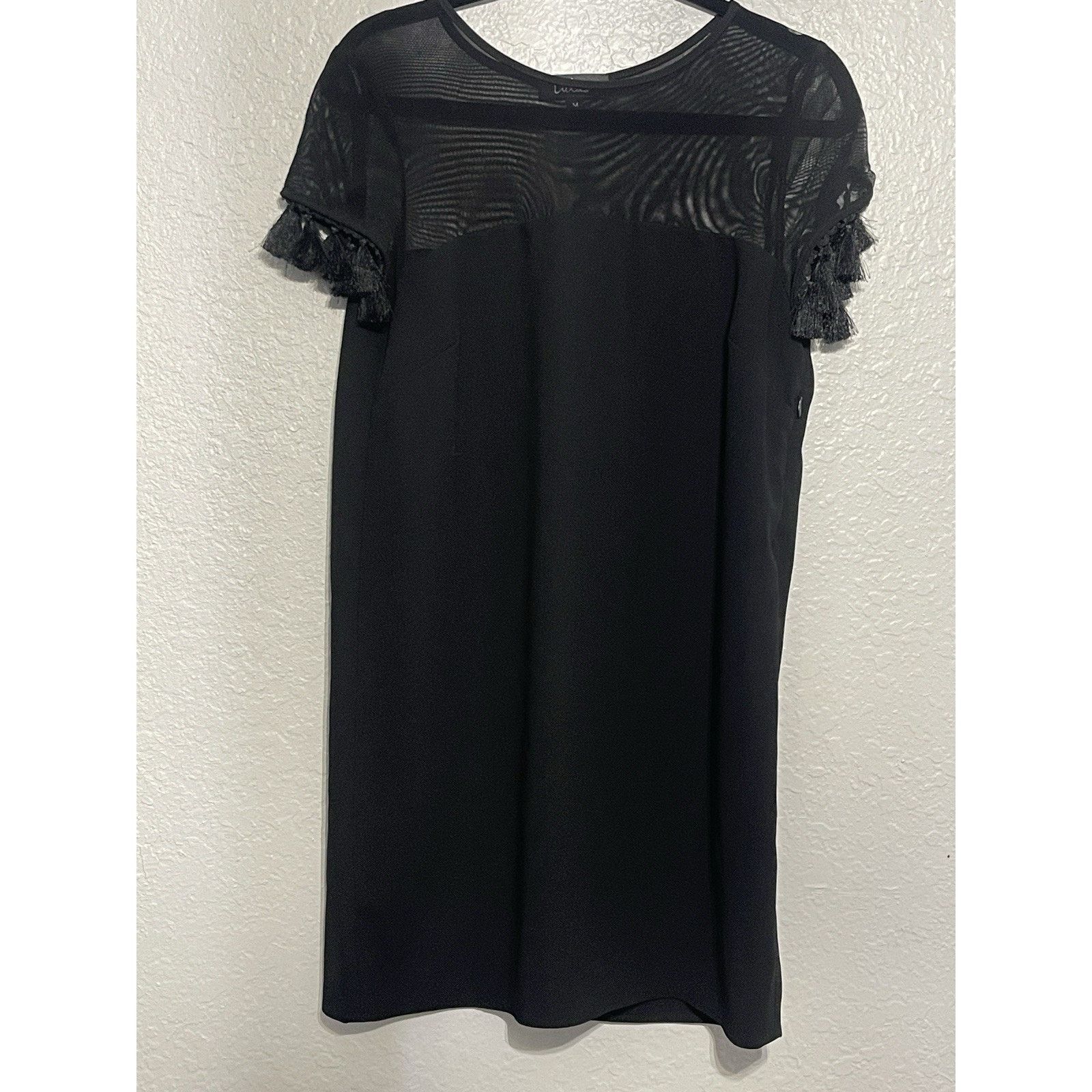 Other Lulus Women Black Teasel Mini Dress Short SleeveSize M Size M / US 6-8 / IT 42-44 - 5 Thumbnail