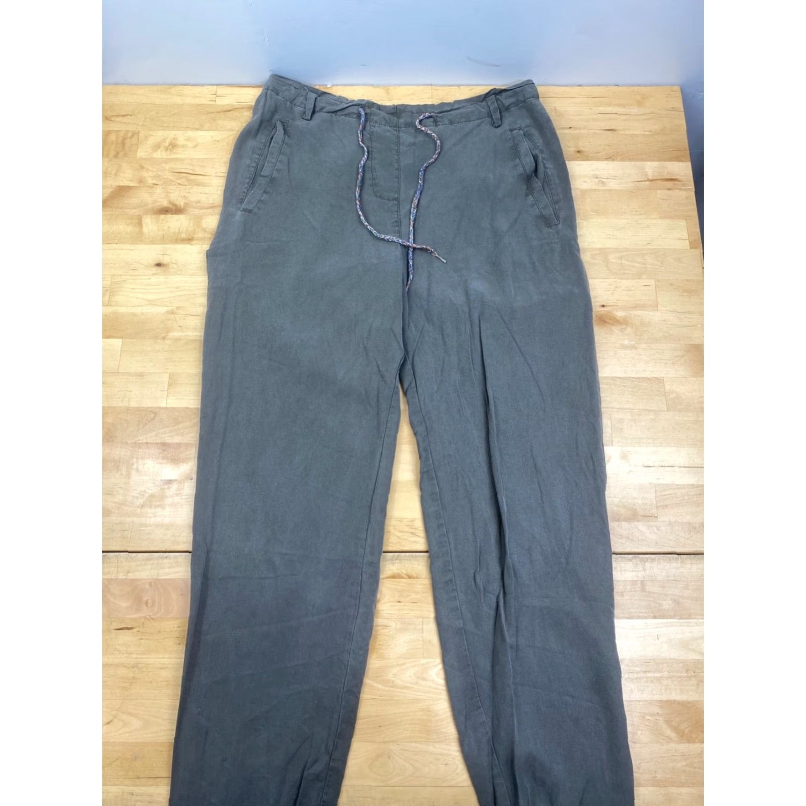 Olive Betabrand Pants Womens XS Olive Green Casual Loose Drawstring 28" Inseam #8137 Size 26" / US 2 / IT 38 - 2 Thumbnail