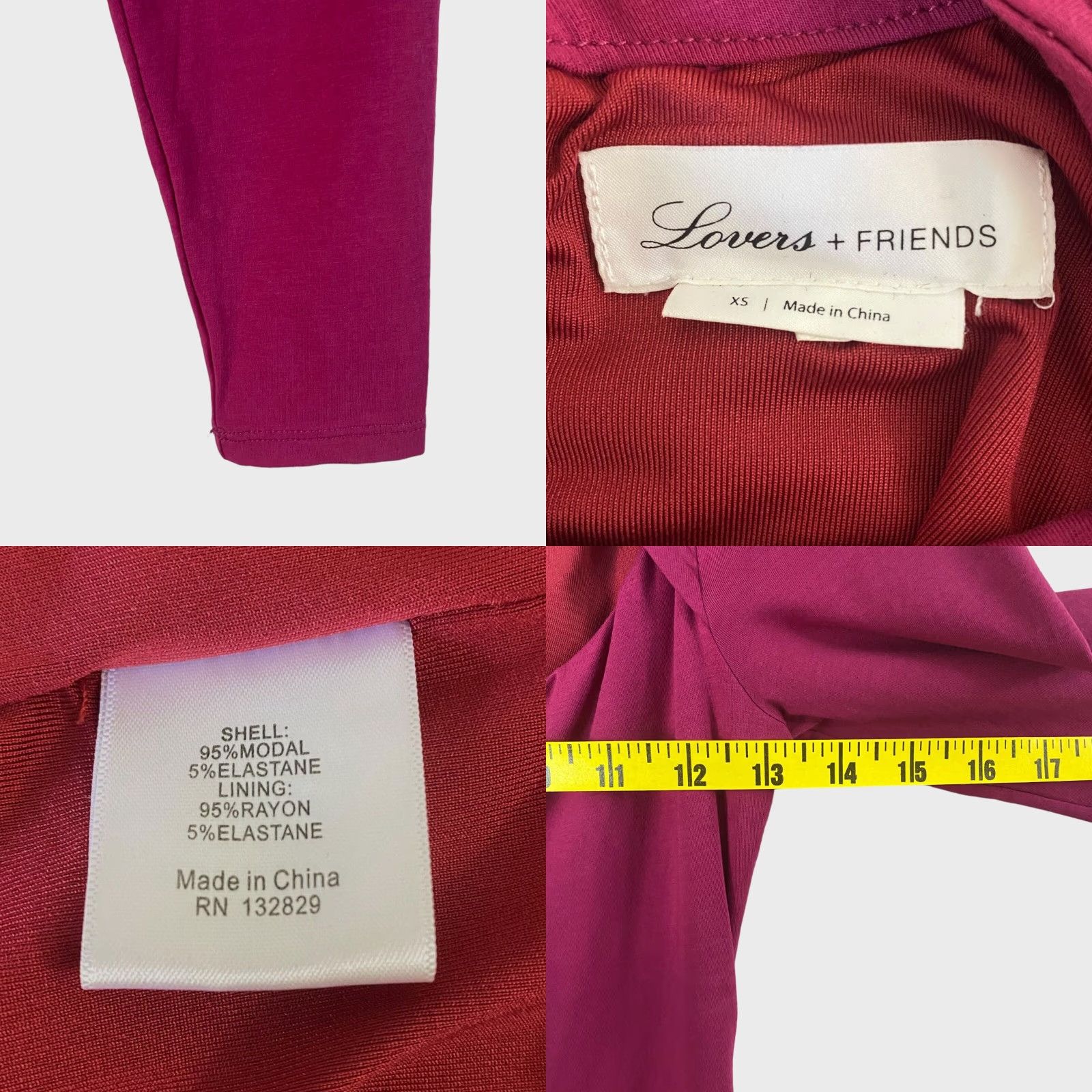 Vintage VINTAGE Lovers + Friends Bodycon Mini Dress Long Sleeve Cut-Out XS Pink Sexy Clubwear Womens Size XS / US 0-2 / IT 36-38 - 8 Thumbnail