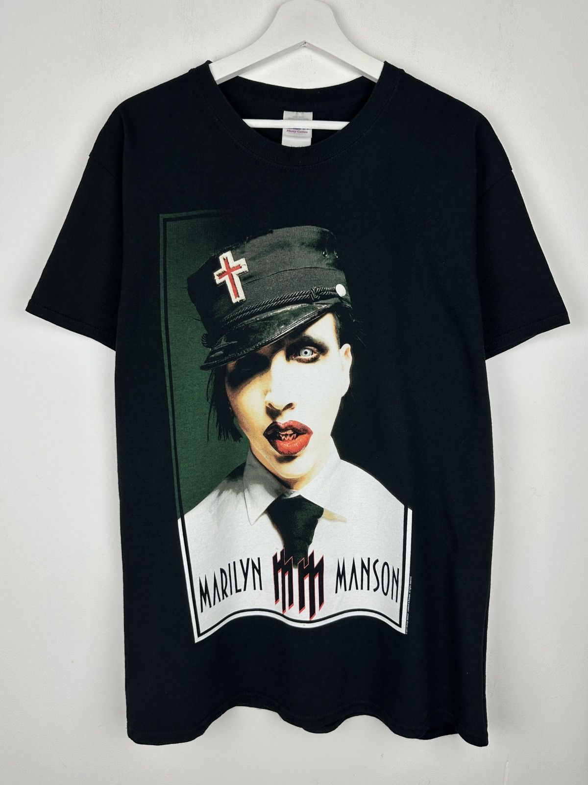 Band Tees Vintage Marilyn Manson Grotesque Graphic Rock T Shirt Tee Size US L / EU 52-54 / 3 - 1 Thumbnail