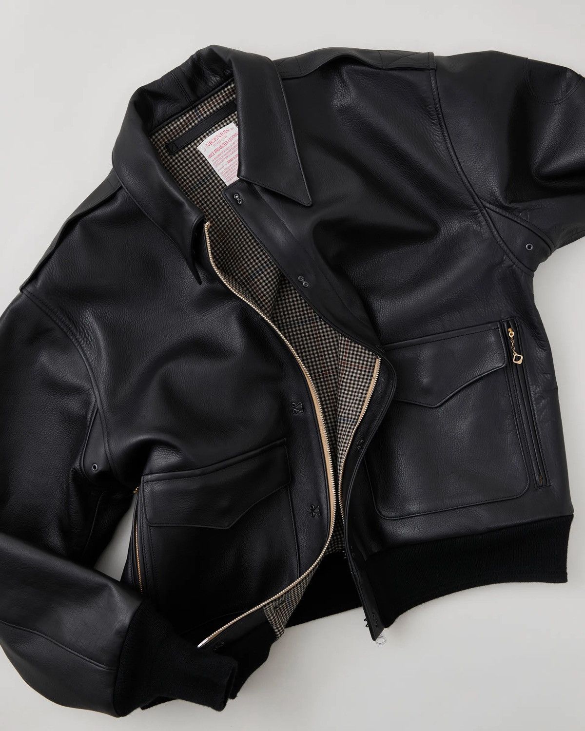 Niceness Oiled calf a2 russell leather jacket XL Size US XL / EU 56 / 4 - 4 Thumbnail