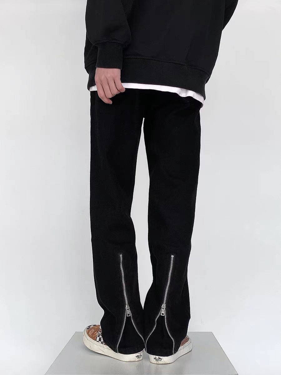 Japanese Brand × Jean Zipper design high street casual micro flare jeans Size US 32 / EU 48 - 3 Thumbnail