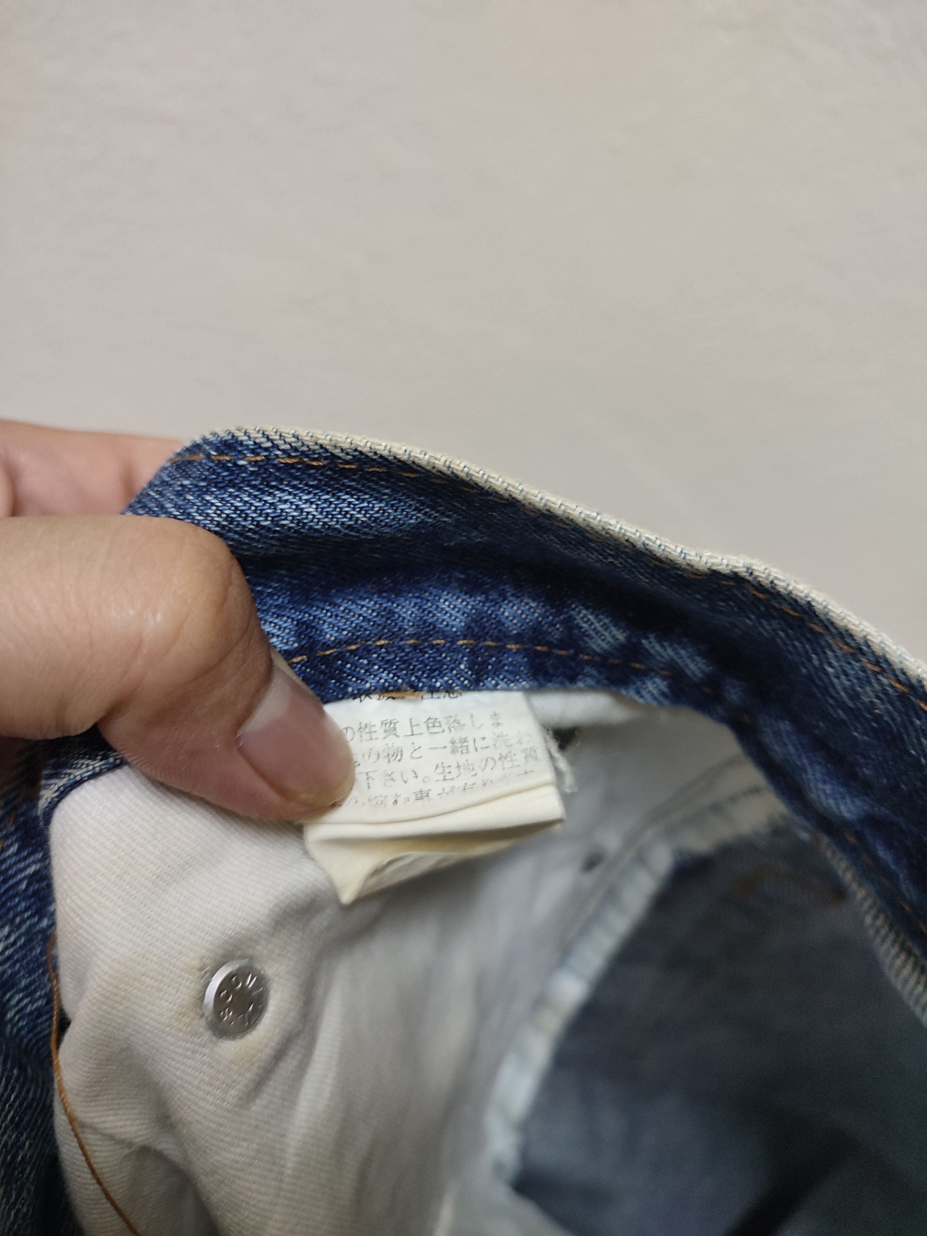 Japanese Brand Vintage Design Blue Way Acid Wash Denim Size US 31 - 14 Thumbnail
