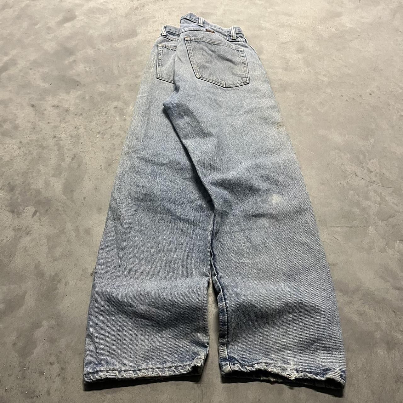 Japanese Brand × Vintage Distressed Light Wash Denim Jeans Size US 34 / EU 50 - 4 Thumbnail