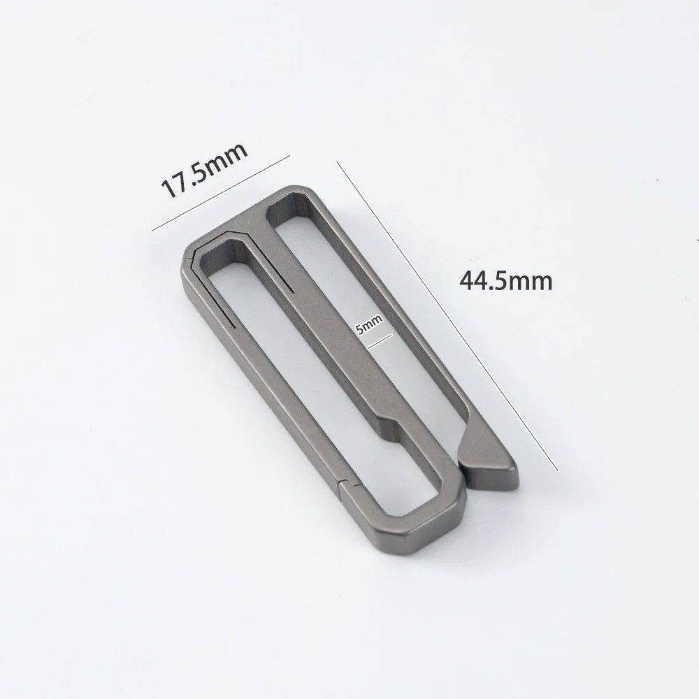 Other Titanium Waist Belt Buckle Key Ring EDC Keychain Small Size Size ONE SIZE - 6 Thumbnail