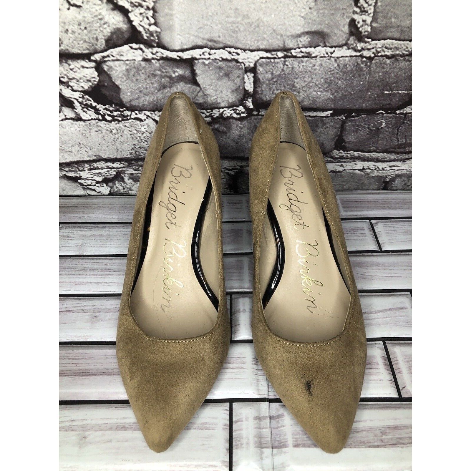 Other Bridget Birkin Brown Suede Leather Pointed Heels Women Sz 22 Size US 6 / IT 36 - 13 Thumbnail