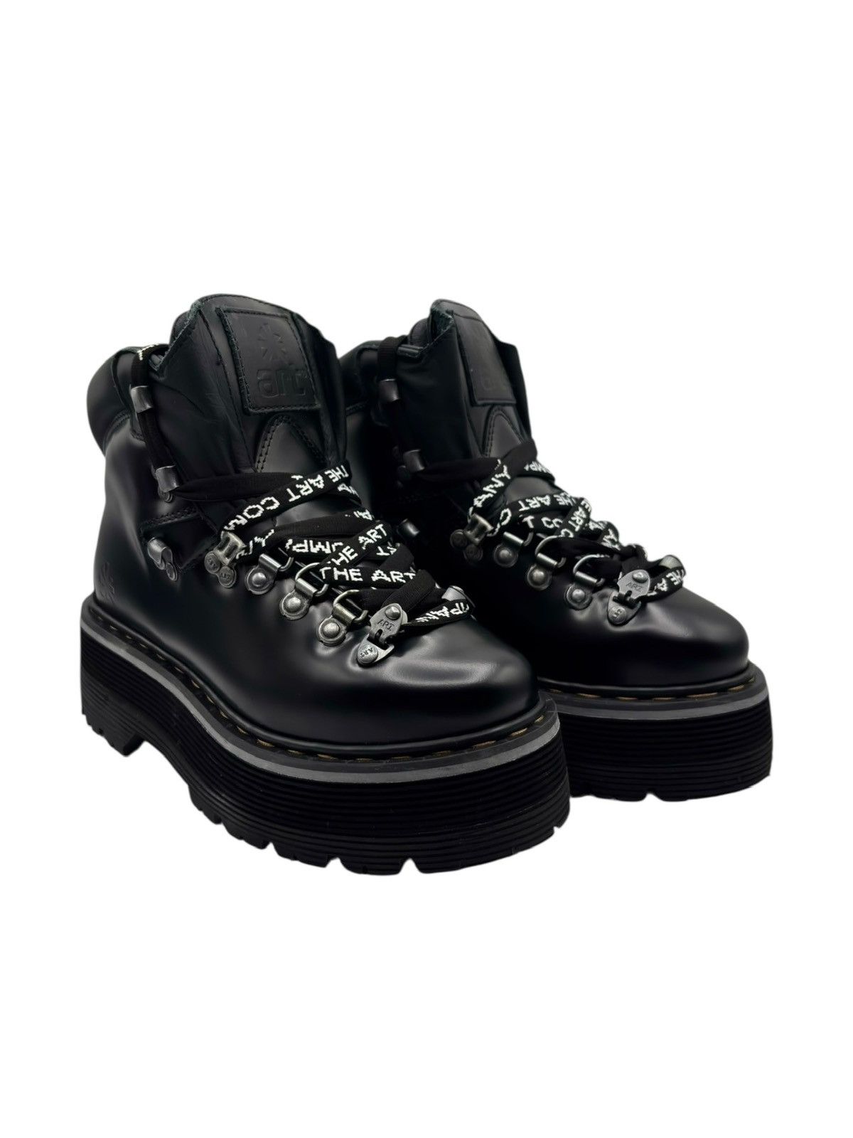 Other Vintage Art black leather platform boots Size 39 Size US 6 / IT 36 - 1 Thumbnail