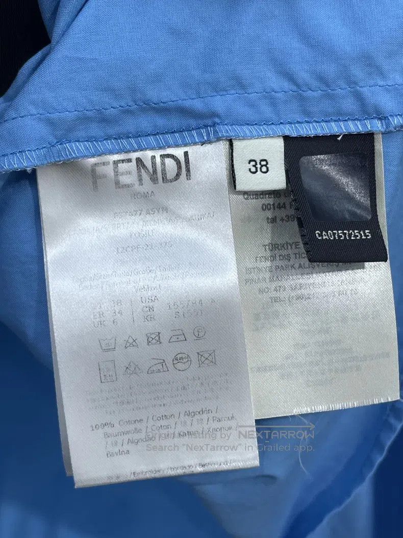 Fendi Fendi Blue Workwear Shirt Size XS / US 0-2 / IT 36-38 - 7 Thumbnail
