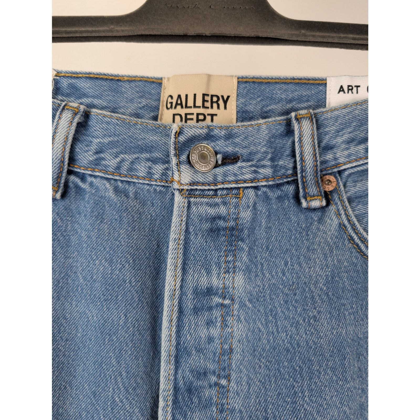 Gallery Dept. o1rshd1 Denim Jean Pants in Indigo Blue Size US 30 / EU 46 - 7 Thumbnail