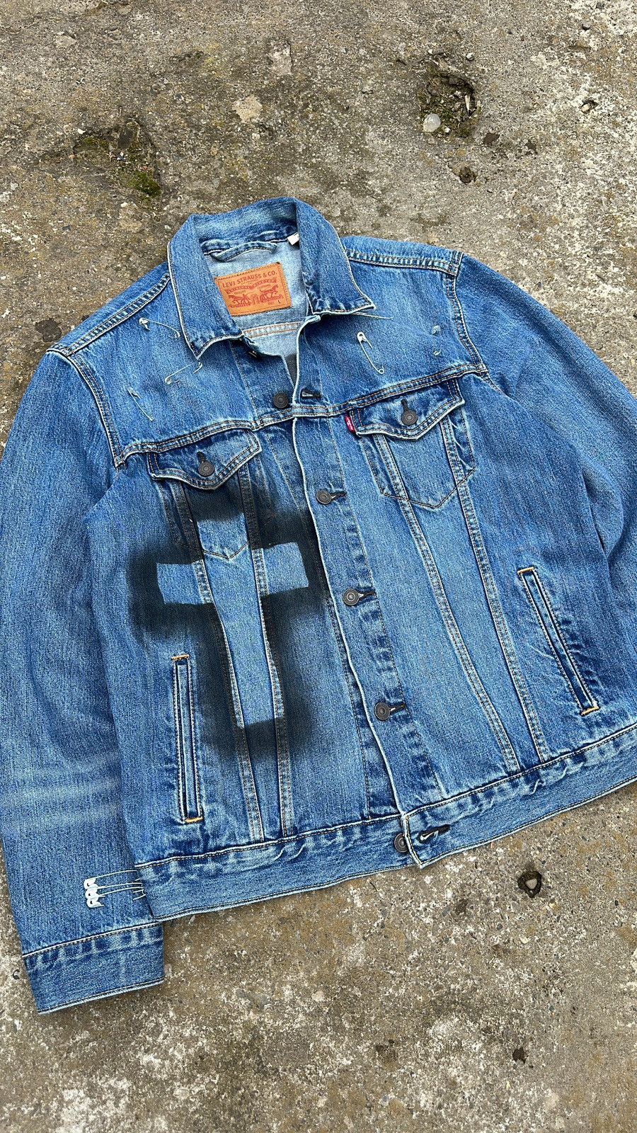 Japanese Brand × Levi's Crazy Vintage Custom Levis Denim Jacket Size US L / EU 52-54 / 3 - 3 Thumbnail