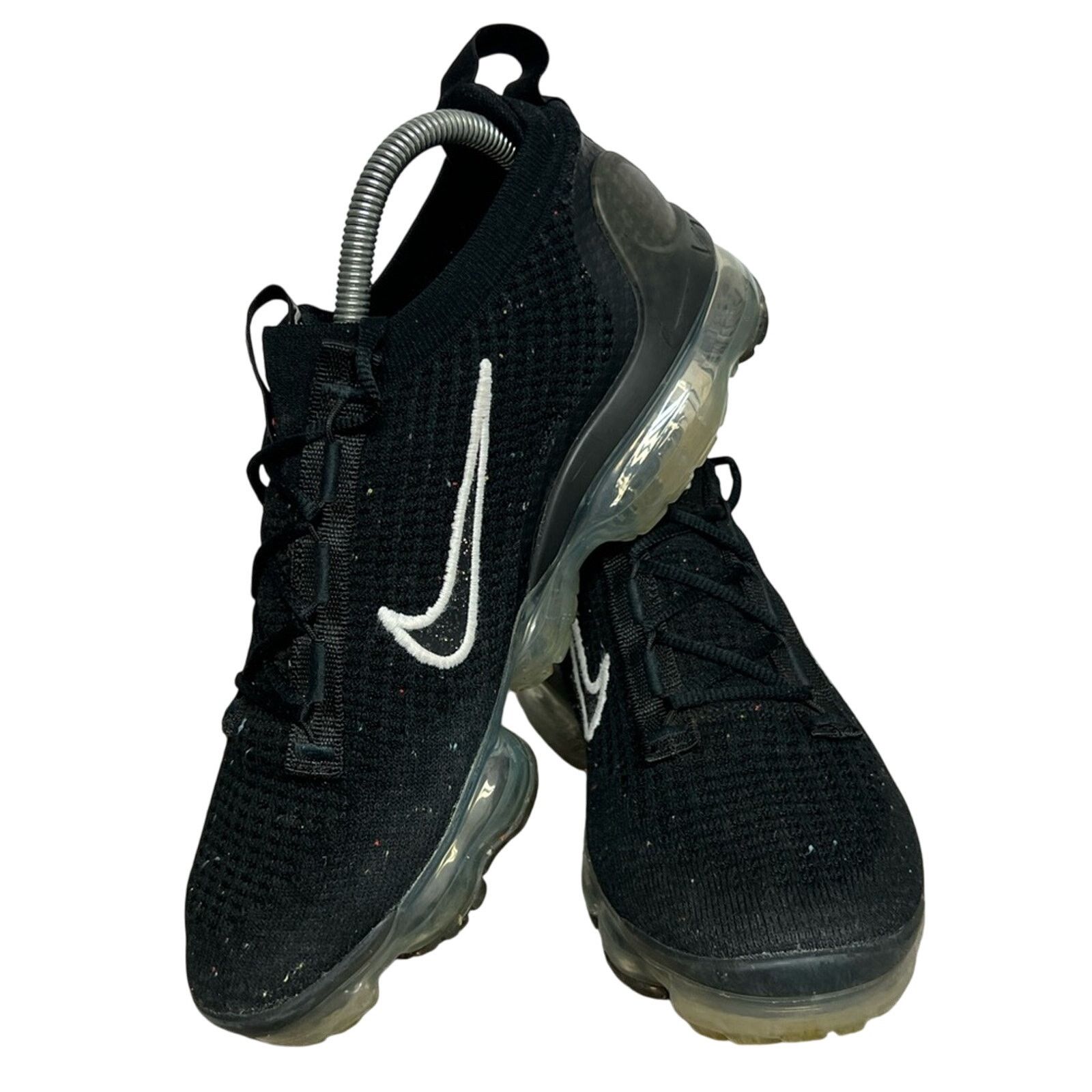 Nike Women's Nike Air Vapormax 2021 FK Flyknit Black Silver 8.5 Size US 8.5 / IT 38.5 - 4 Thumbnail