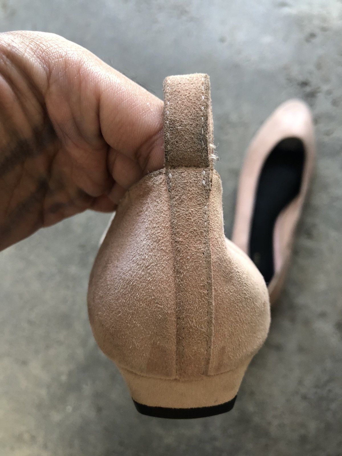 The Row The Row - Lady D Pale Flamingo Suede Ballerina Flat Size US 8 / IT 38 - 15 Thumbnail