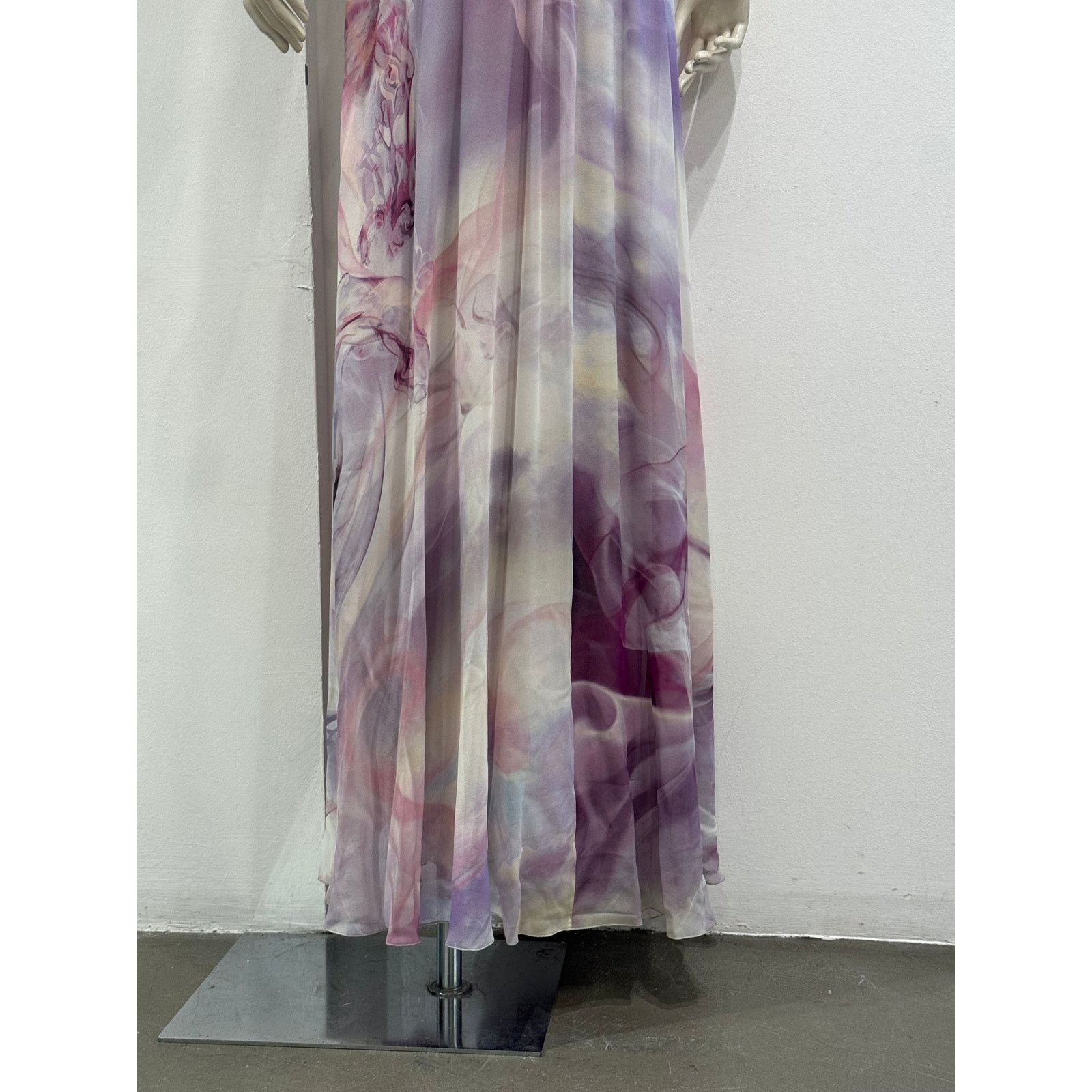 Roberto Cavalli 2010s Roberto Cavalli marble print maxi dress Size M / US 6-8 / IT 42-44 - 8 Thumbnail