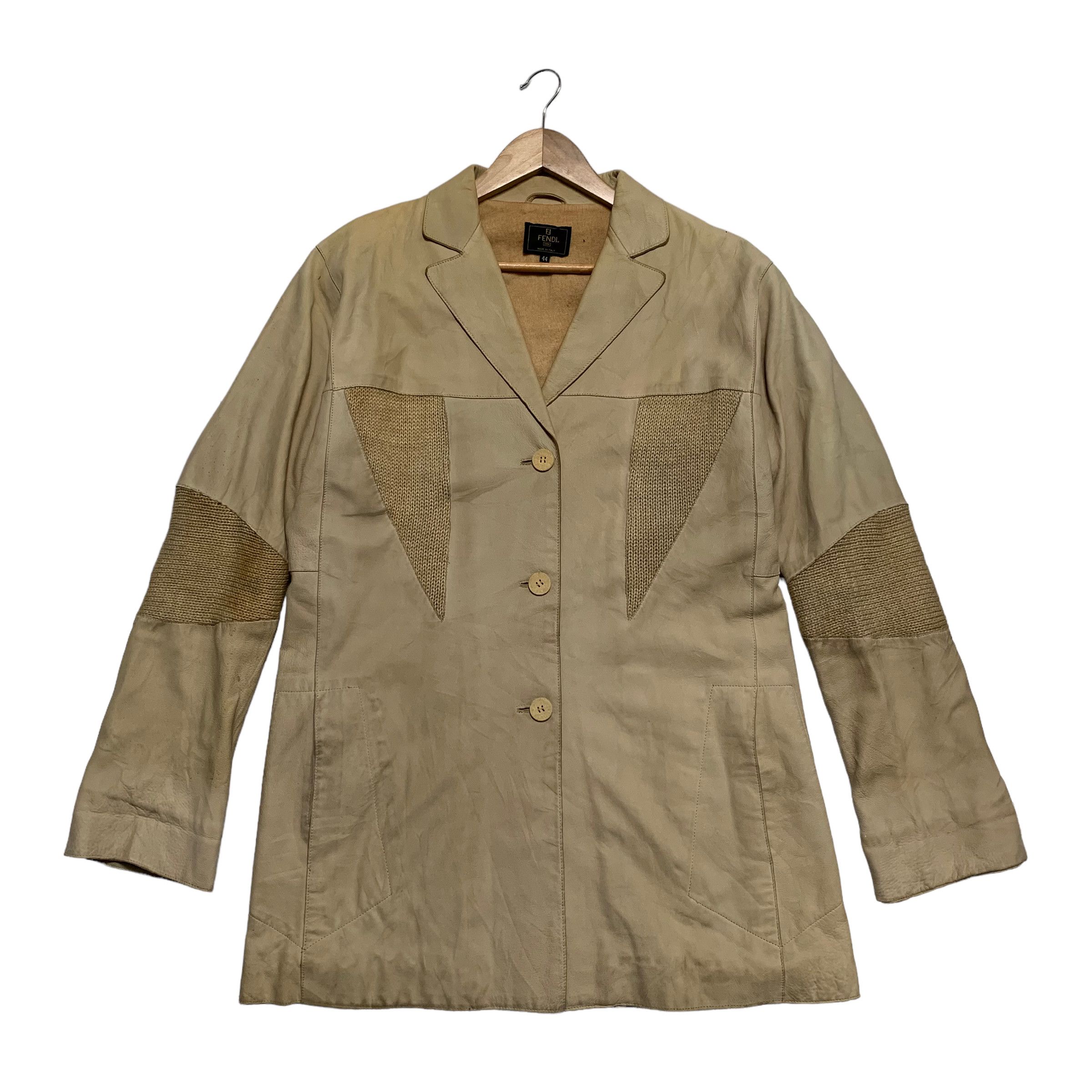 Fendi Vintage Fendi Leather Coat Size US S / EU 44-46 / 1 - 1 Thumbnail