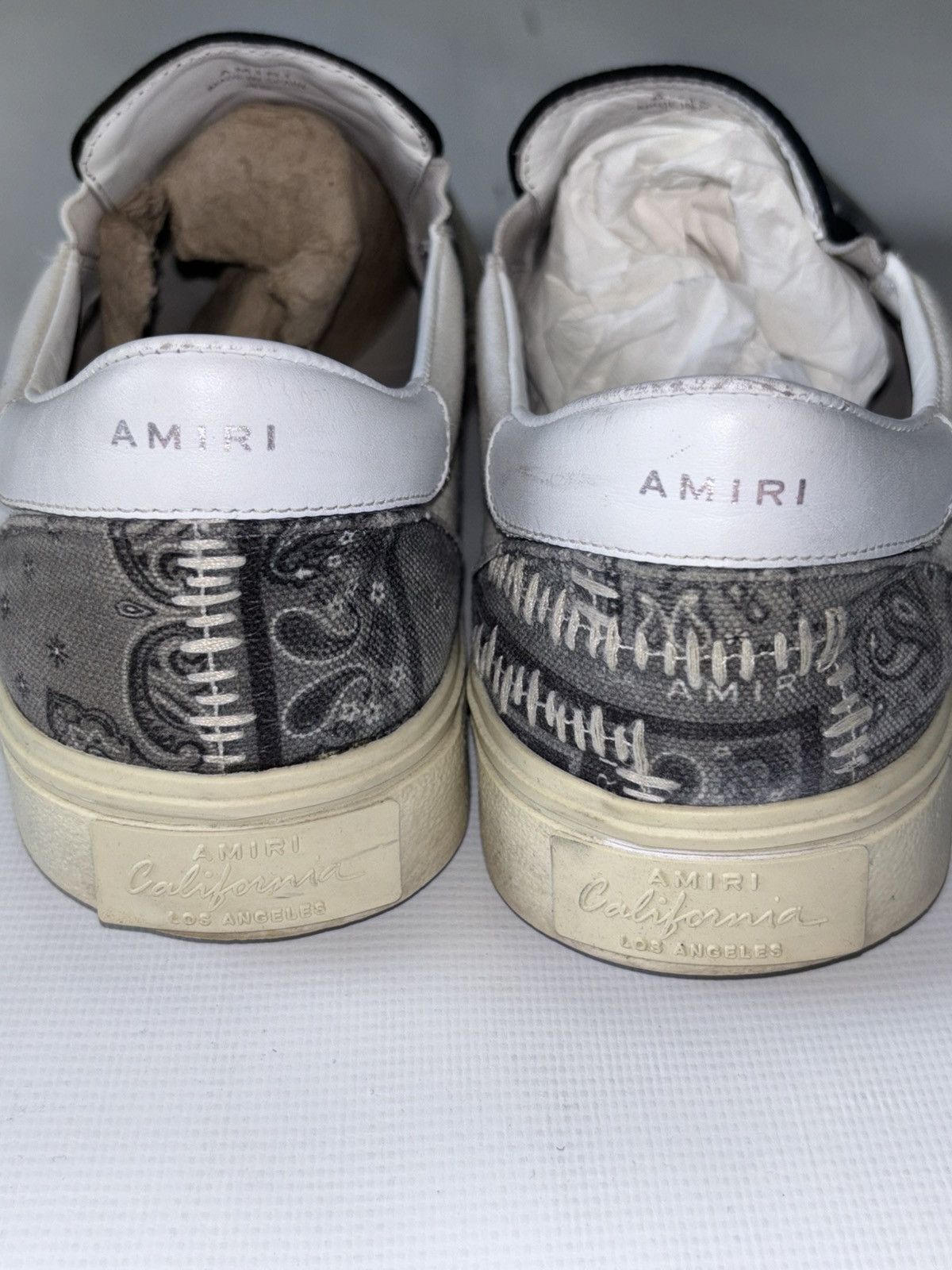 Amiri Amiri Bandana slipons Size US 12 / EU 45 - 4 Thumbnail