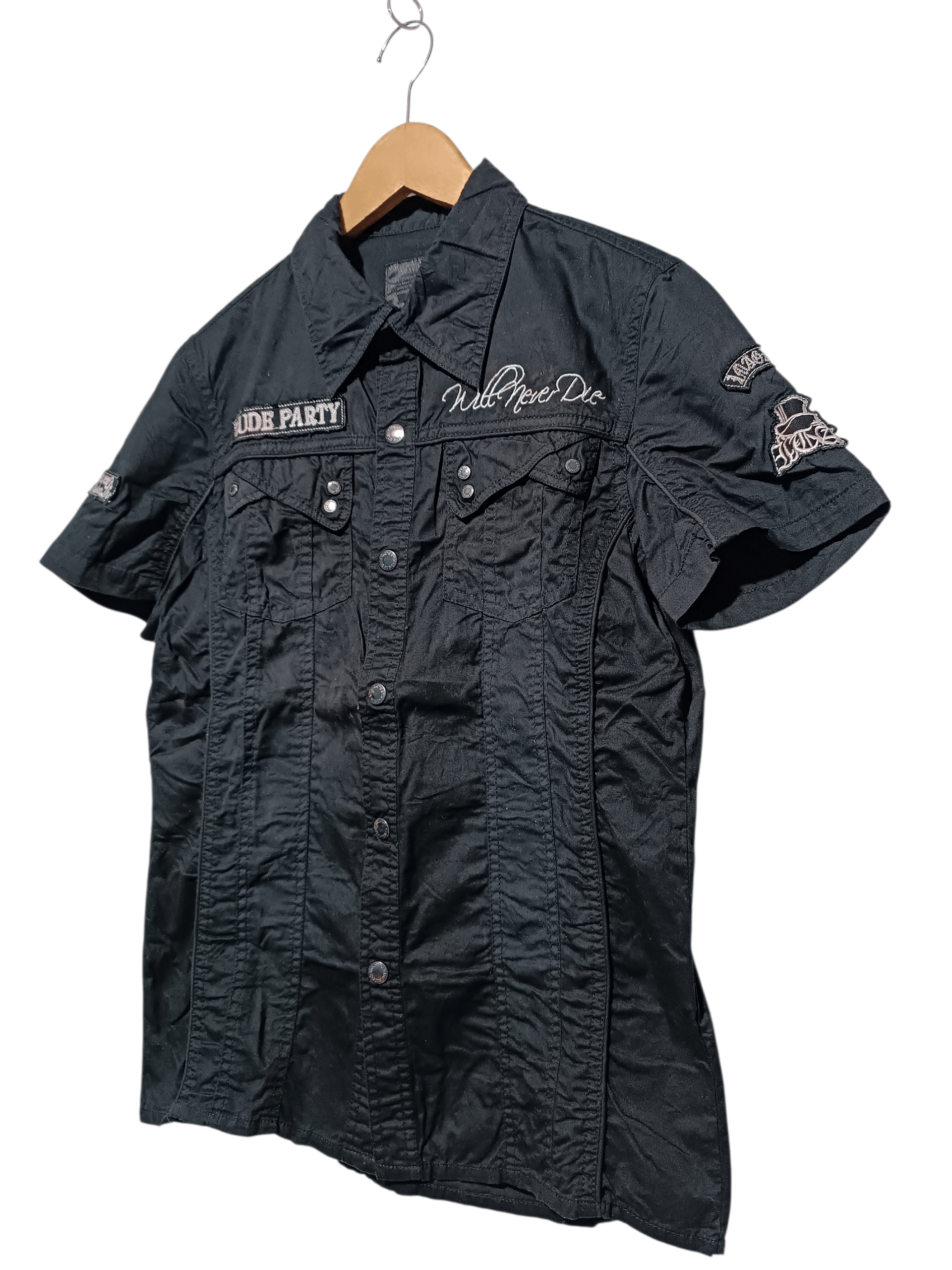 In The Attic In The Attic Embroidery Black Shirt Size US M / EU 48-50 / 2 - 2 Thumbnail