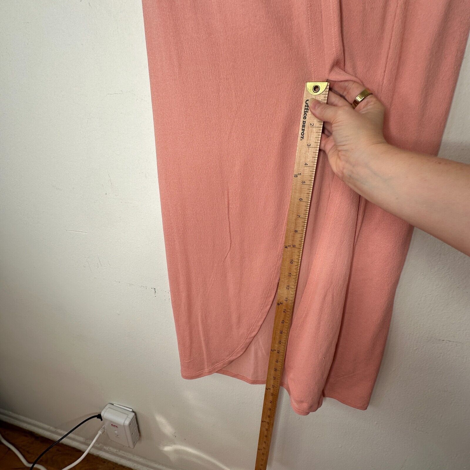 Topshop NWT Topshop Peachy Gather Maxi Skirt O-Ring Slit Front 4 / 6 Size 27" / US 4 / IT 40 - 8 Thumbnail