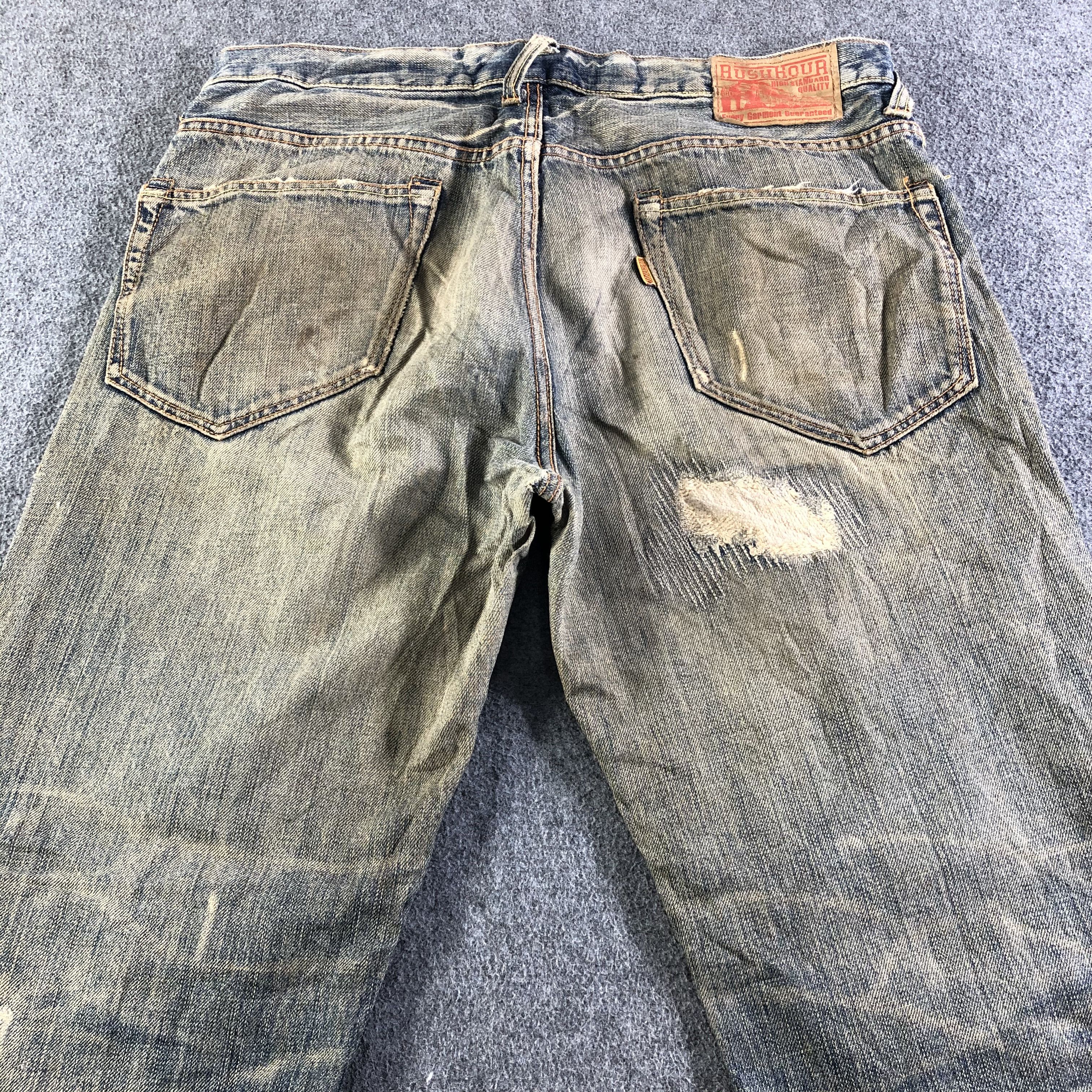 Japanese Brand Vintage Rush Hour Jeans-J4567 Size US 35 - 4 Thumbnail