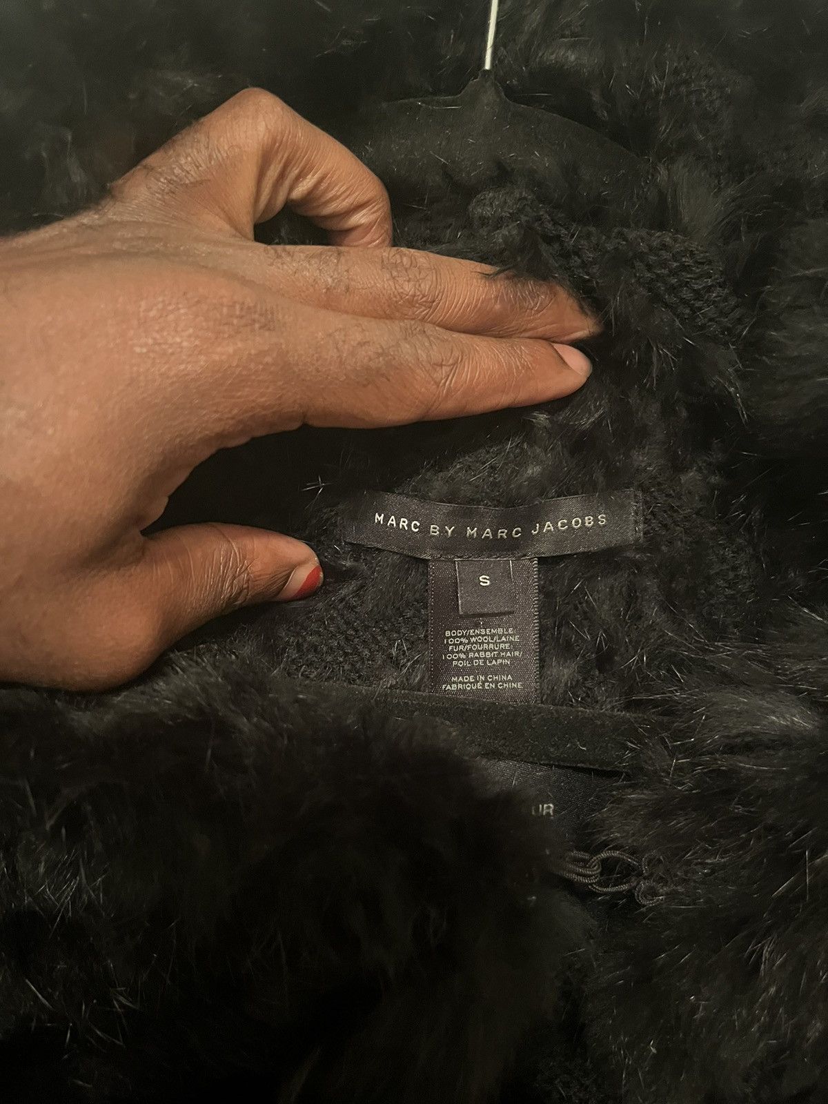 Marc Jacobs Black Marc Jacobs Rabbit Fur Size S / US 4 / IT 40 - 2 Thumbnail