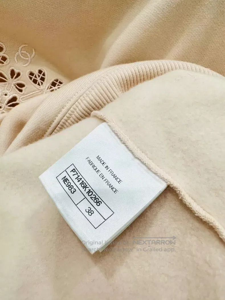 Chanel Chanel Nude-coloured hollow sweatshirt Size XS / US 0-2 / IT 36-38 - 6 Thumbnail
