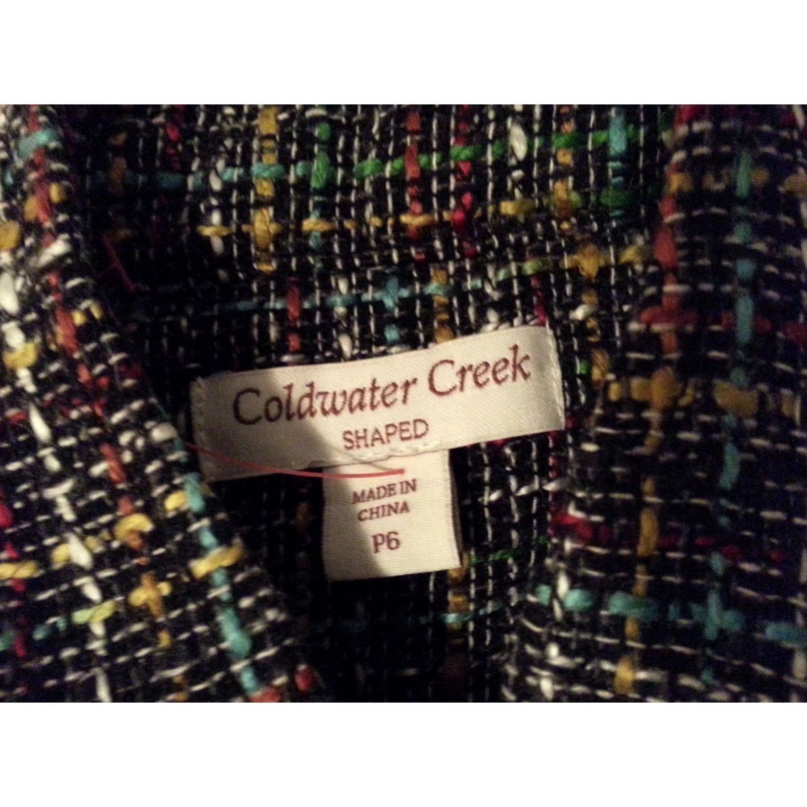 Coldwater Creek Coldwater Creek Jacket Petite Black Womens 6P Size M / US 6-8 / IT 42-44 - 3 Thumbnail