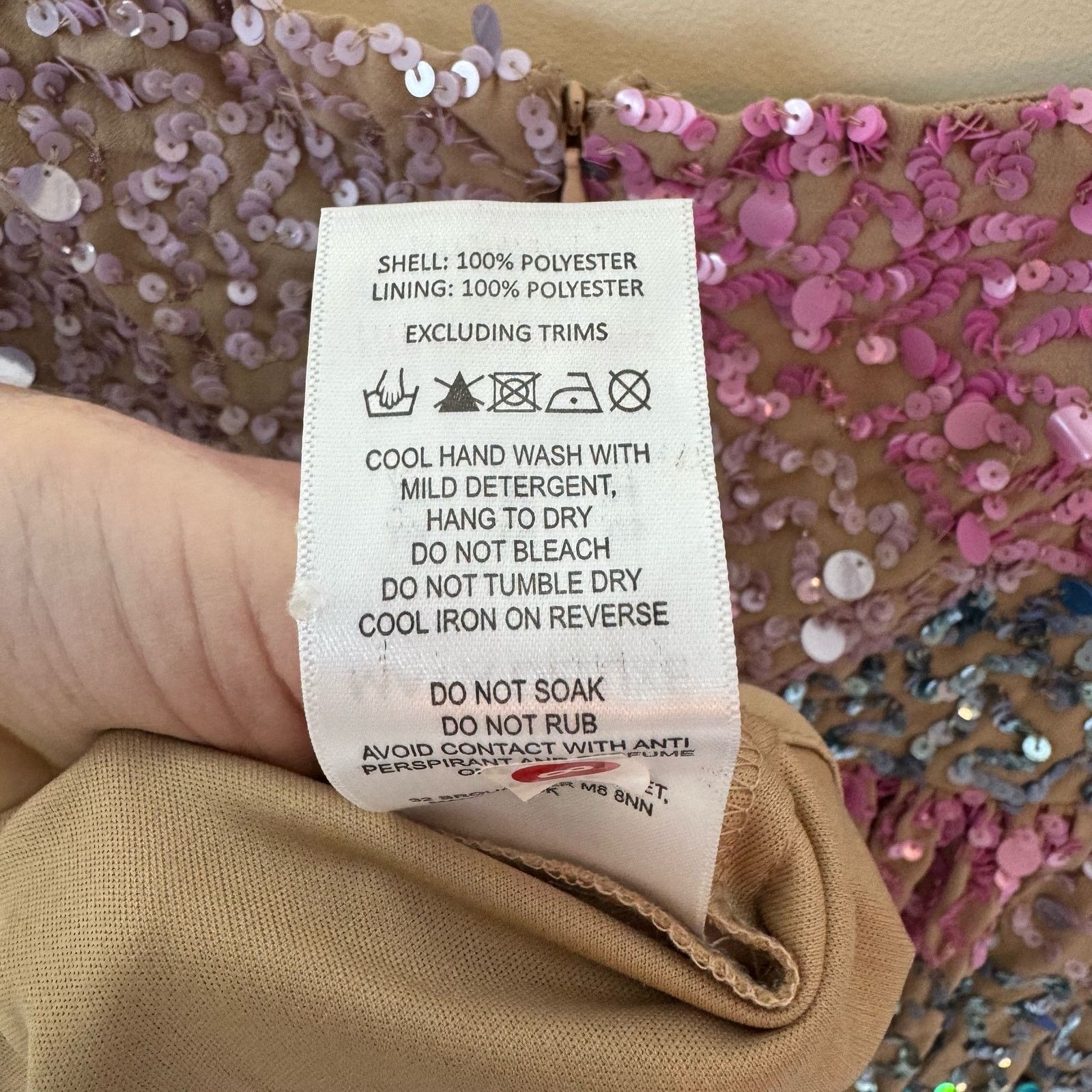 Asos ASOS MAYA DELUXE Puff Sleeve Sequin Mini dress Pink Blue 4 Size S / US 4 / IT 40 - 9 Thumbnail