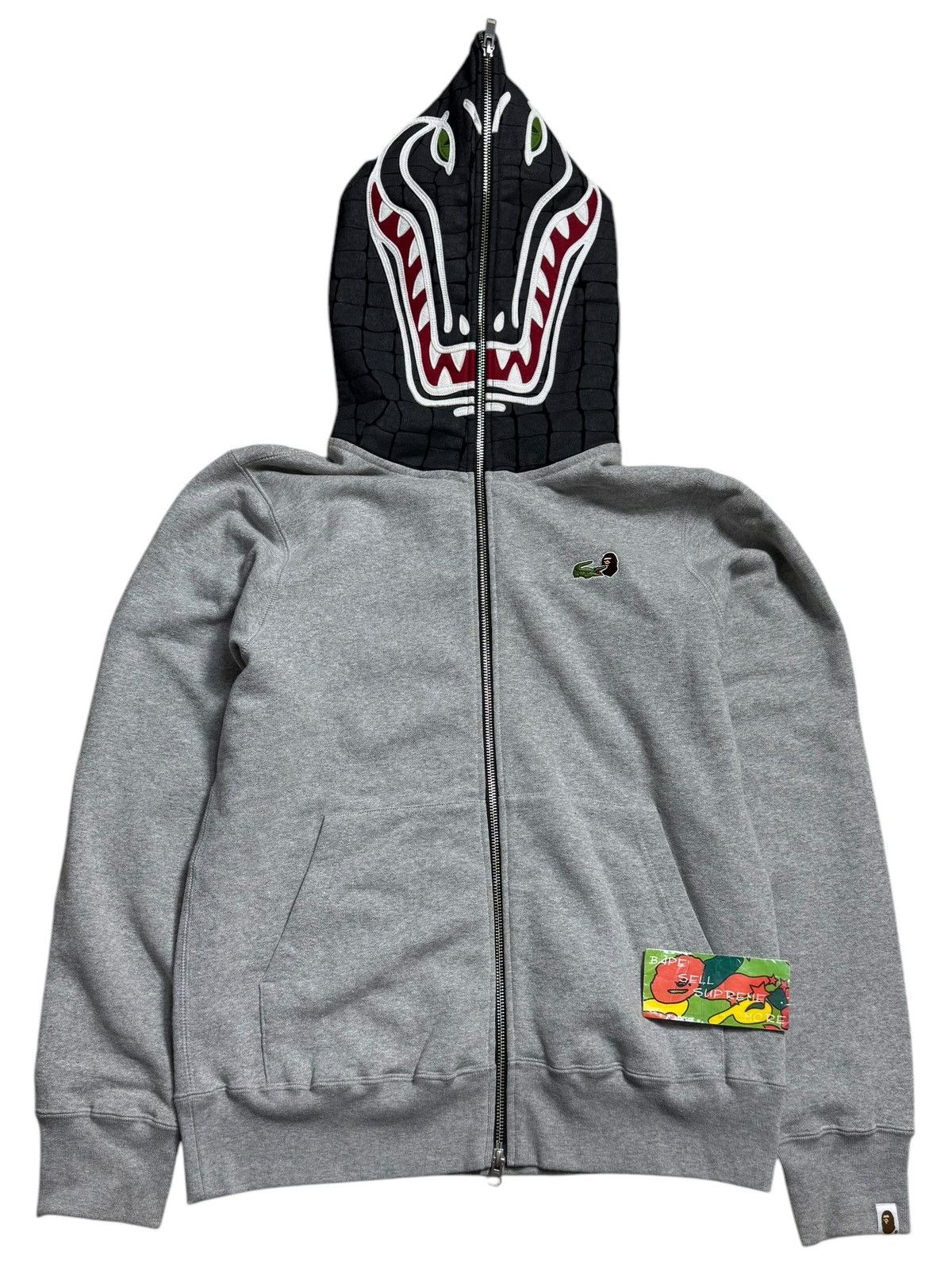 BAPE LACOSTE Shark Full Zip Hoodie