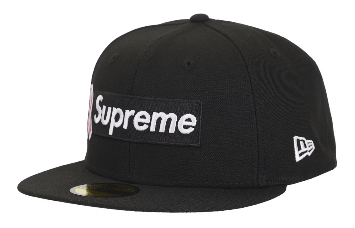 Supreme New Era Breast Cancer Awareness Hat Black 7 1/4